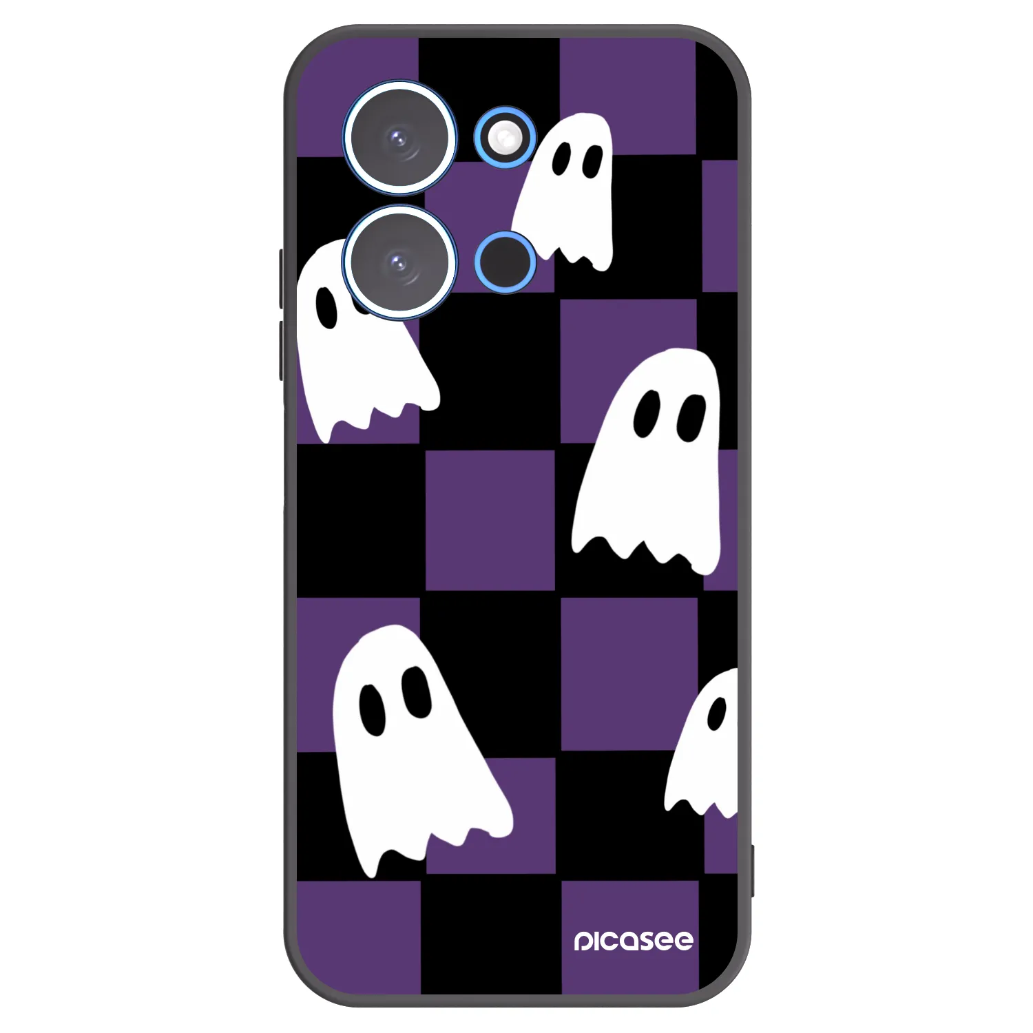 Picasee silikonový černý obal pro Xiaomi Redmi 15C 4G - Ghosts