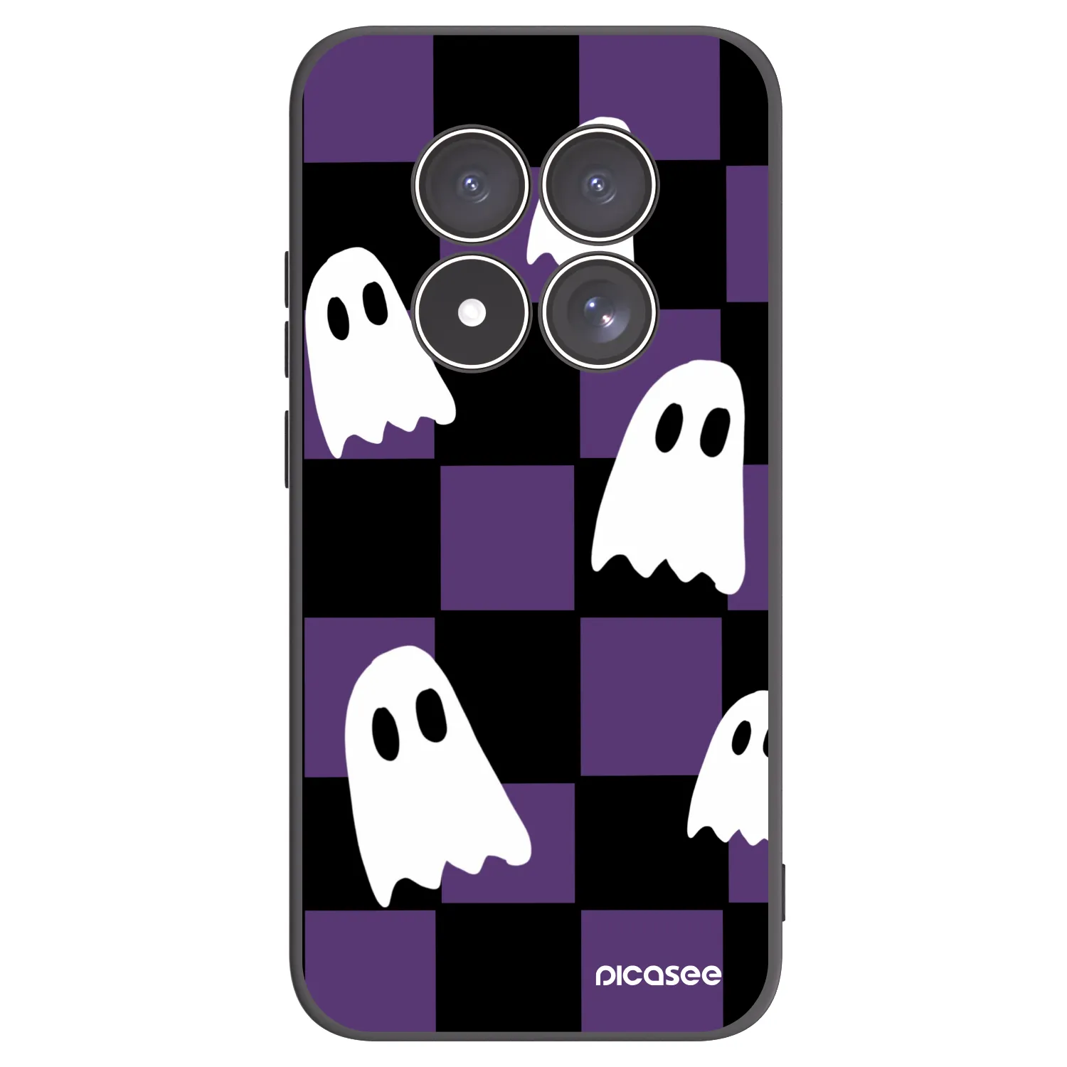 Picasee silikonový černý obal pro Xiaomi Redmi Note 15 Pro 4G - Ghosts