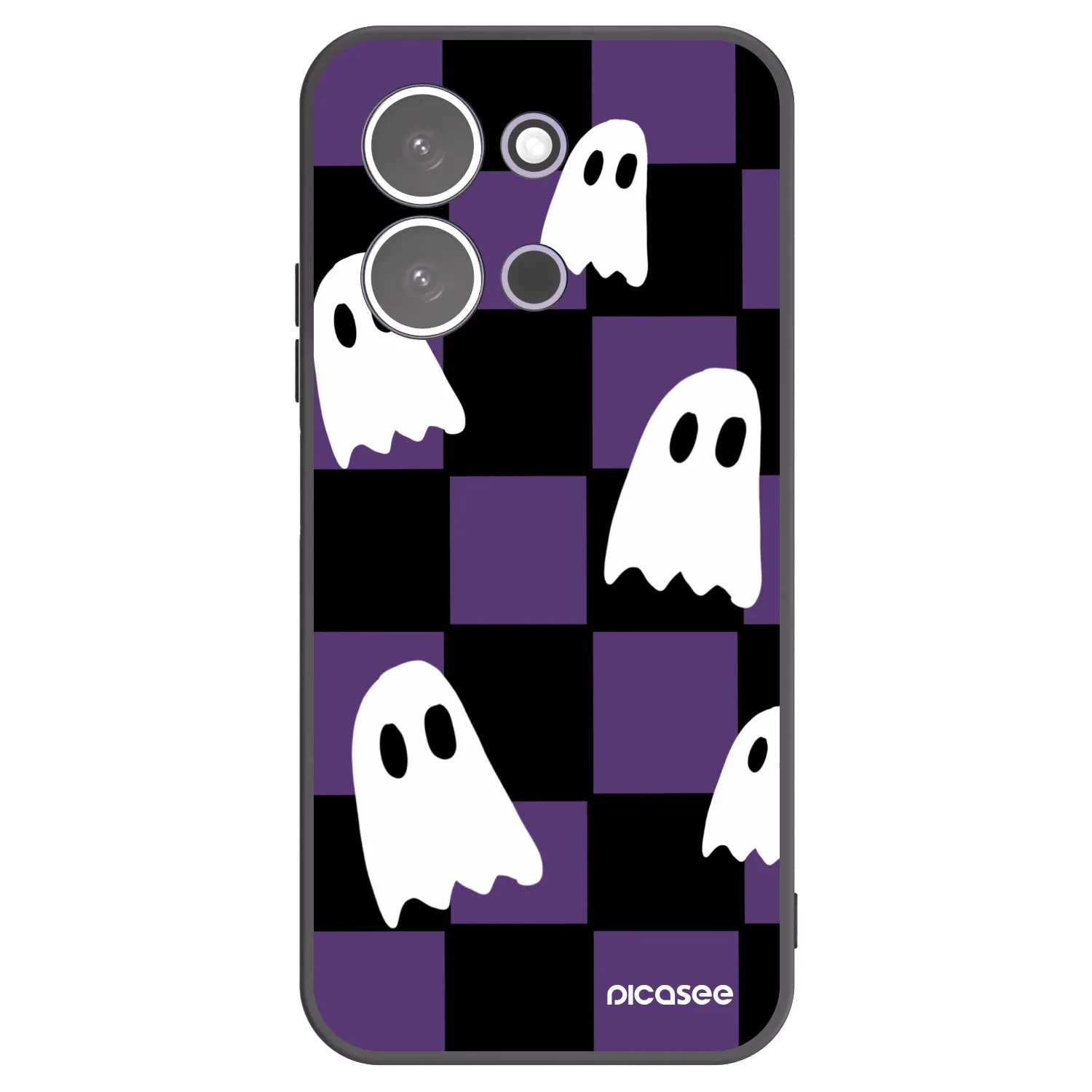 Picasee silikonový černý obal pro Xiaomi Redmi 15C 5G - Ghosts
