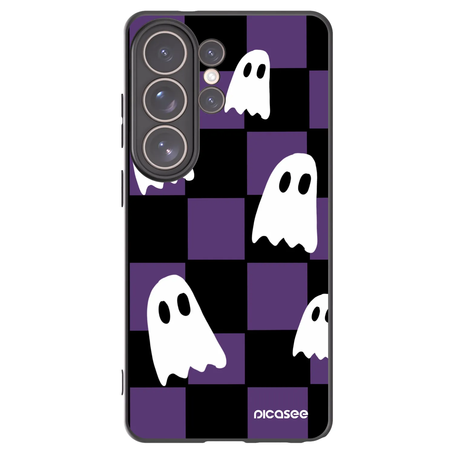 Picasee silikonový černý obal pro Samsung Galaxy S26 Ultra - Ghosts