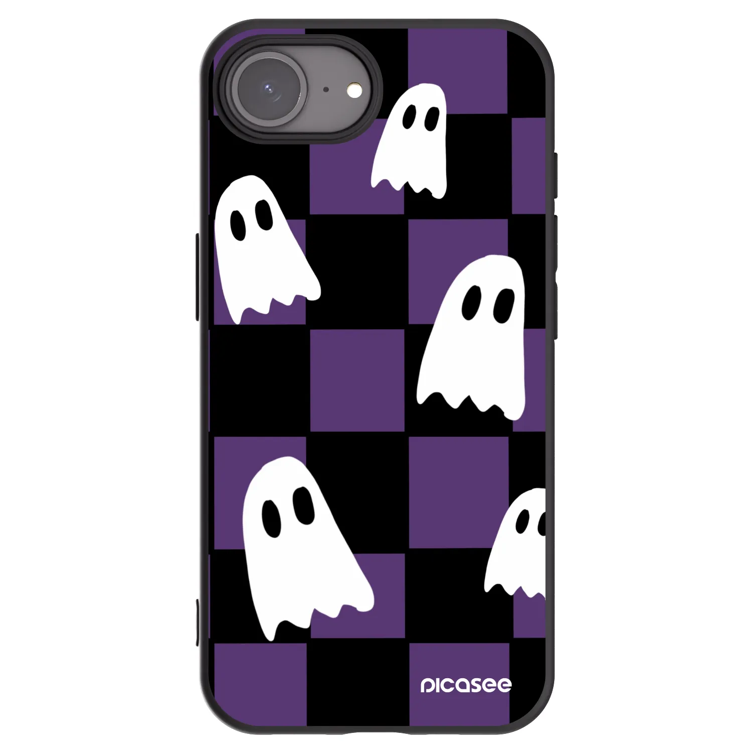 Picasee silikonový černý obal pro Apple iPhone 17e - Ghosts