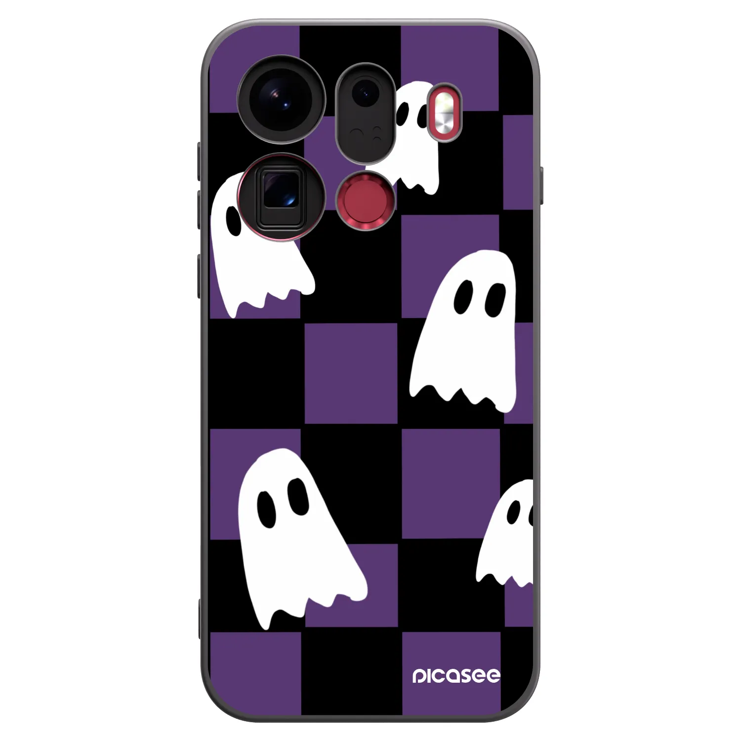 Picasee silikonový černý obal pro OPPO Find X9 Pro - Ghosts