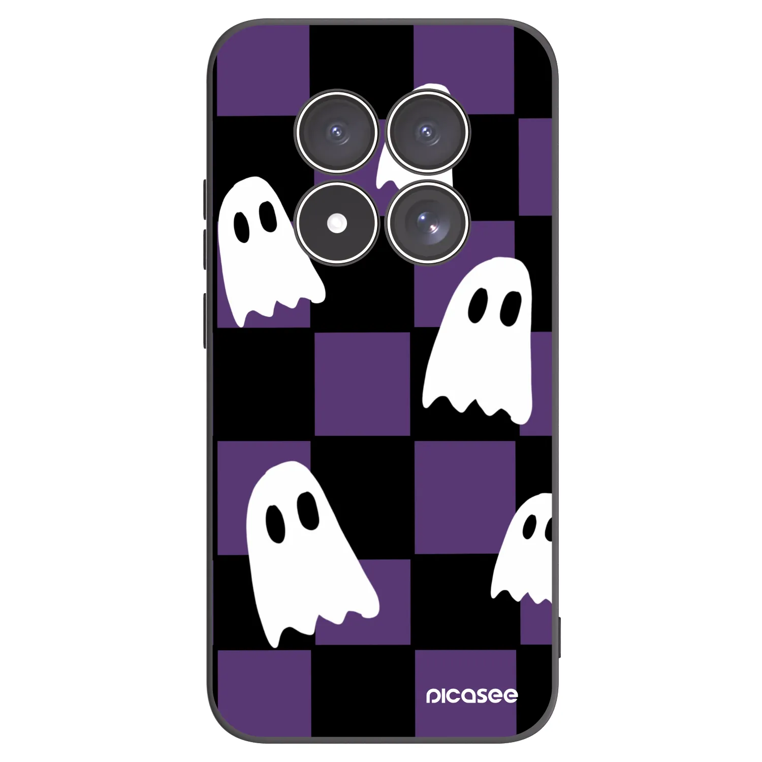 Picasee silikonový černý obal pro Xiaomi Redmi Note 15 Pro 5G - Ghosts