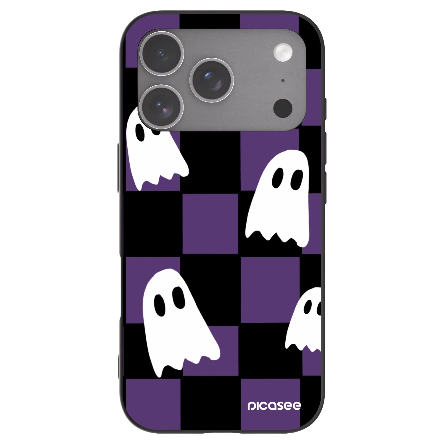 Picasee silikonový černý obal pro Apple iPhone 18 Pro - Ghosts