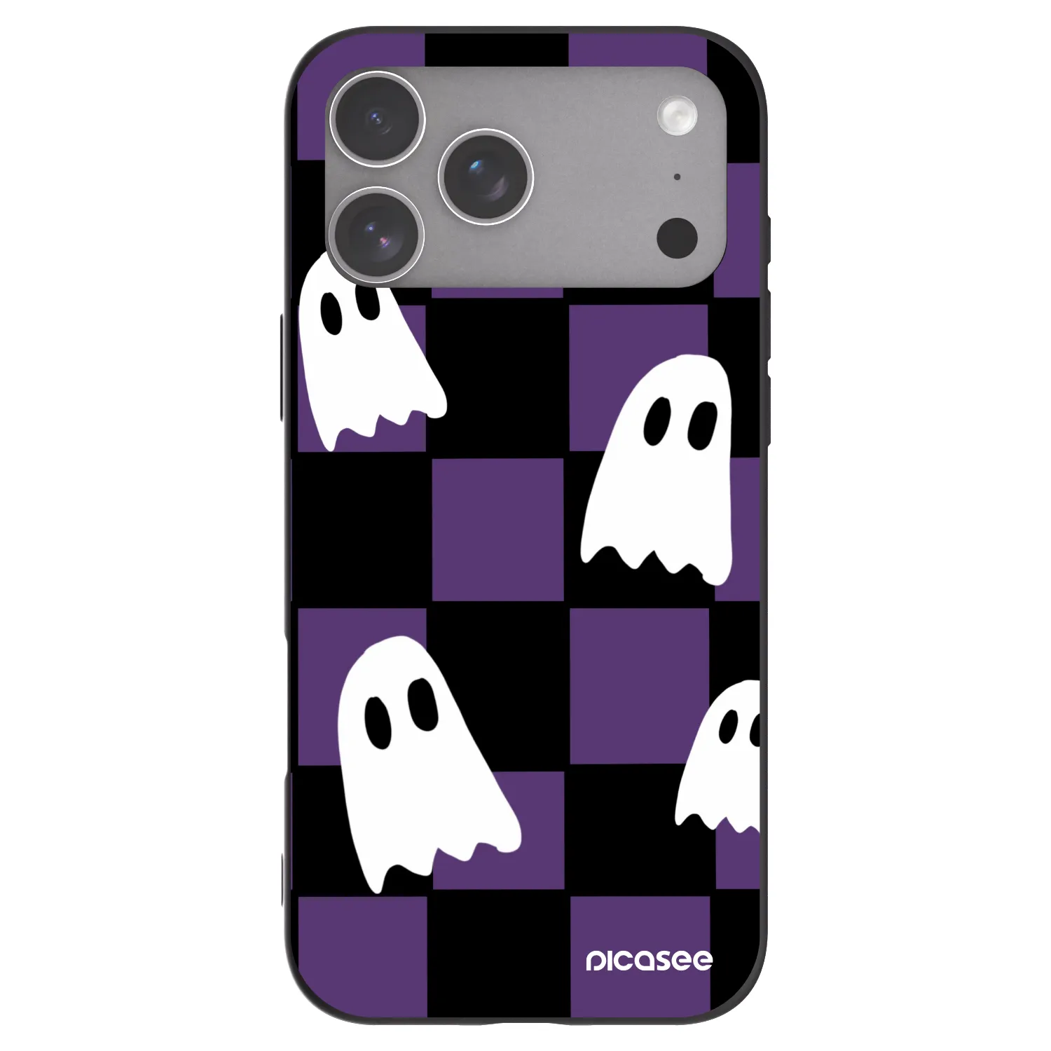 Picasee silikonový černý obal pro Apple iPhone 18 Pro Max - Ghosts