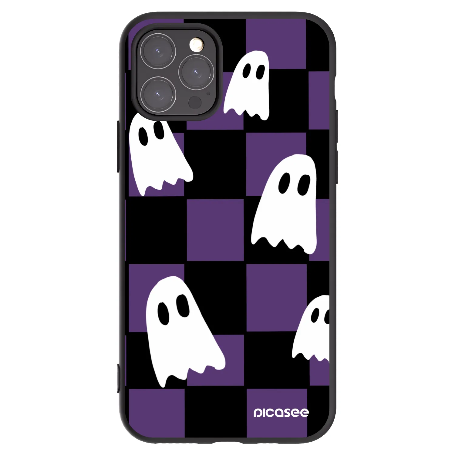 Picasee silikonový černý obal pro Apple iPhone 11 Pro - Ghosts