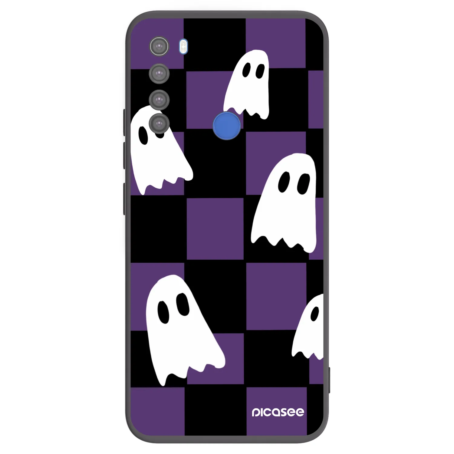 Picasee silikonový černý obal pro Xiaomi Redmi Note 8T - Ghosts