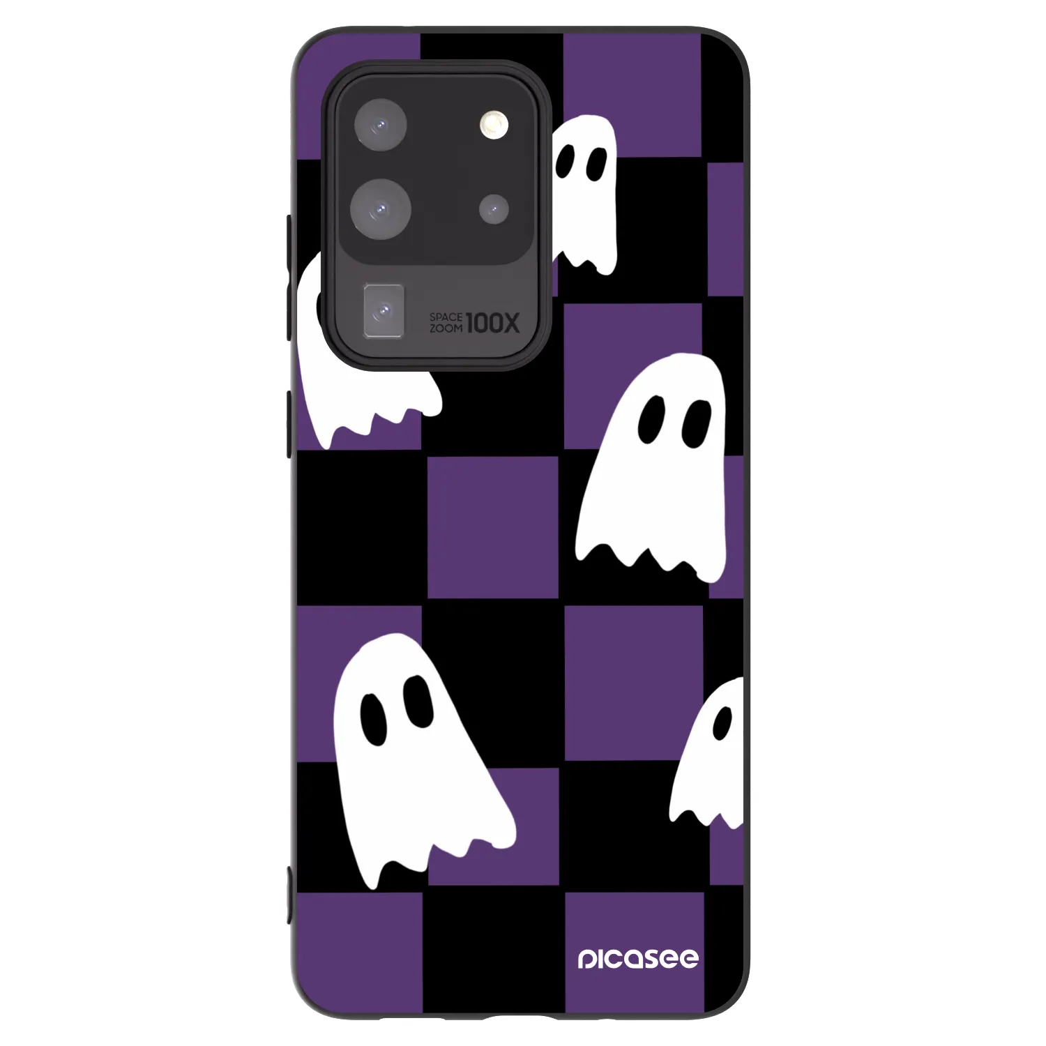 Picasee silikonový černý obal pro Samsung Galaxy S20 Ultra 5G G988F - Ghosts