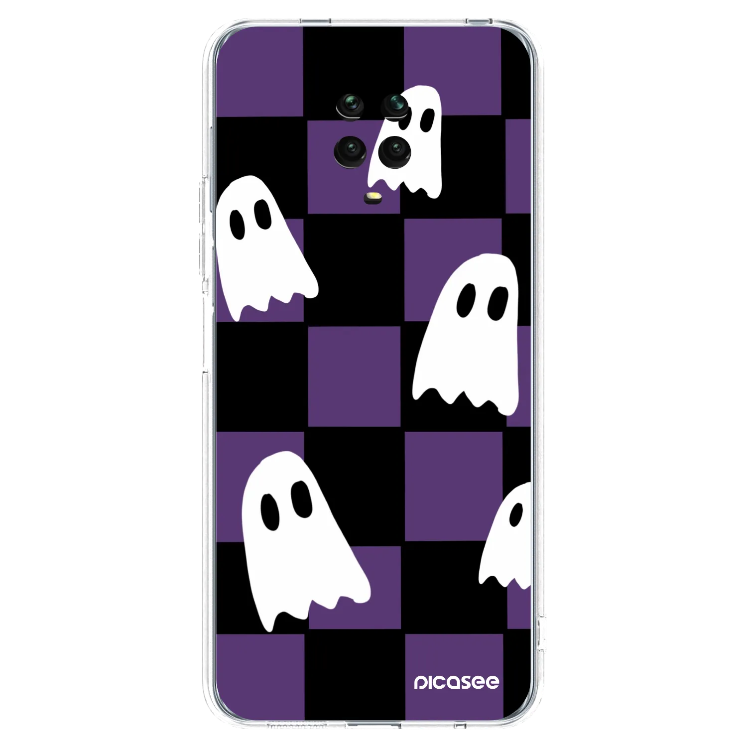 Picasee silikonový průhledný obal pro Xiaomi Redmi Note 9 Pro - Ghosts