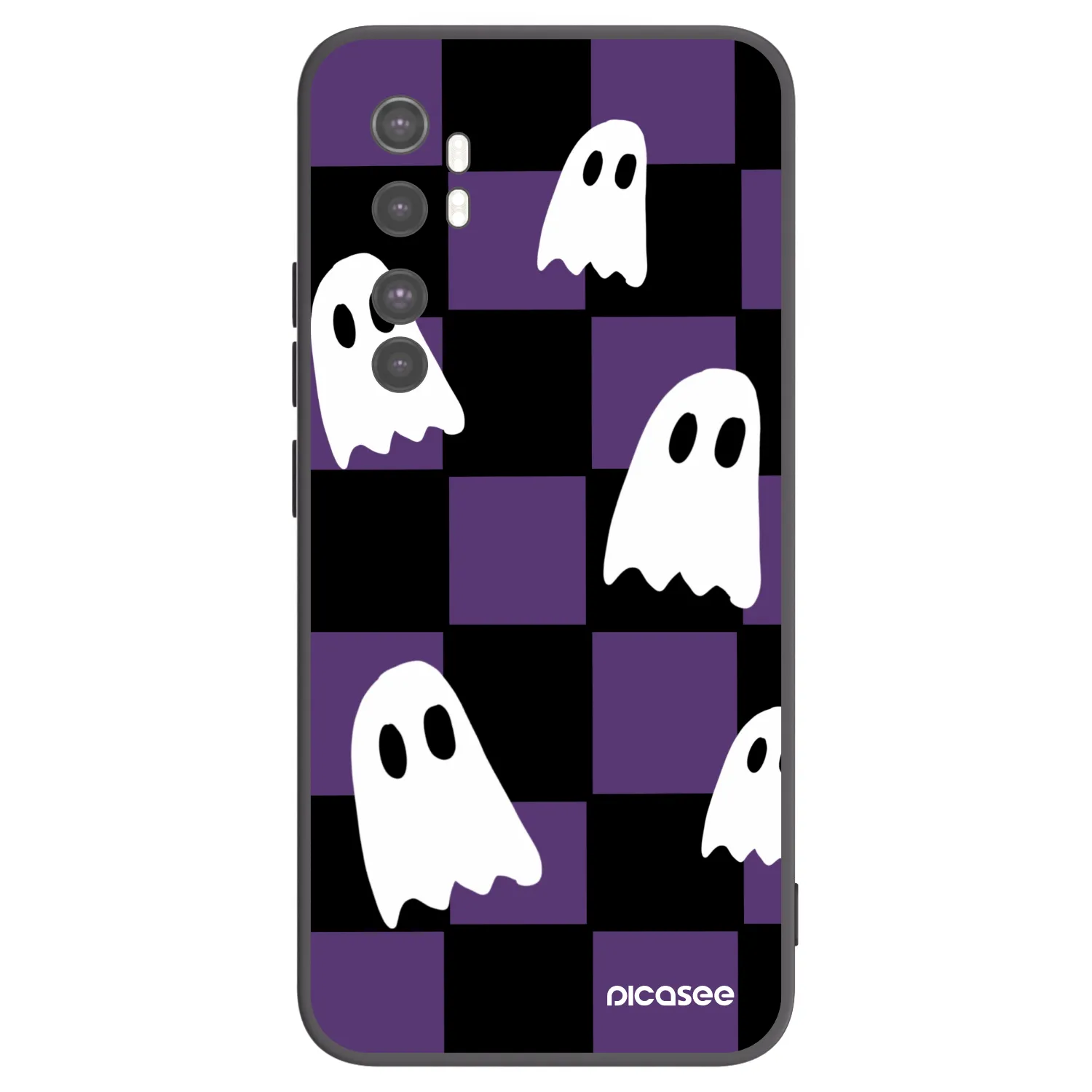 Picasee silikonový černý obal pro Xiaomi Mi Note 10 Lite - Ghosts
