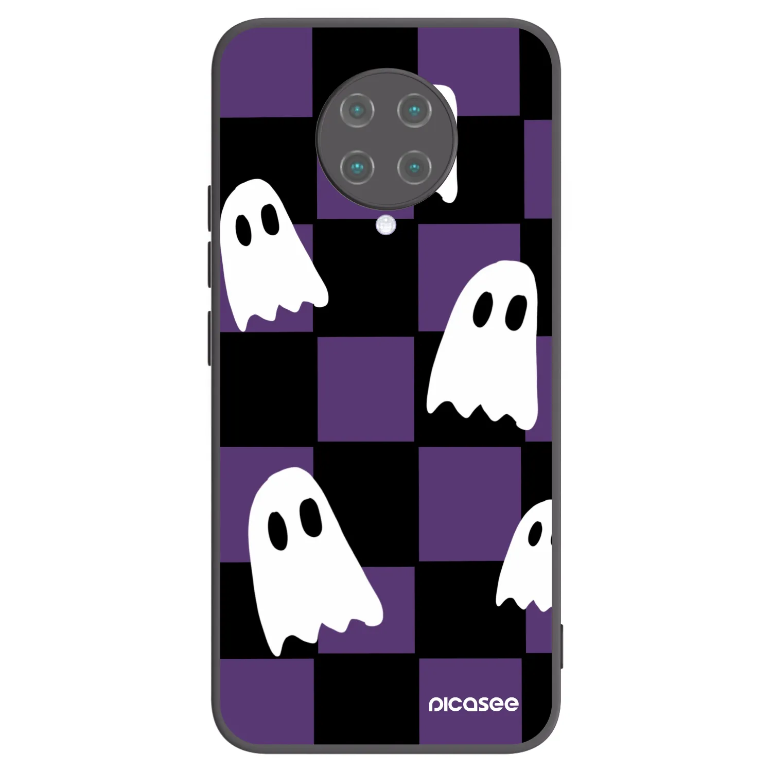 Picasee silikonový černý obal pro Xiaomi Poco F2 Pro - Ghosts