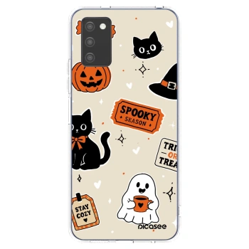 Obal pro Samsung Galaxy A03s A037G - Halloween stickers