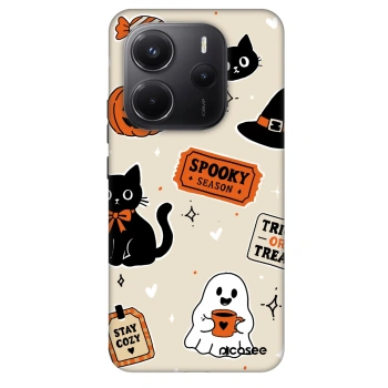 Obal pro Xiaomi Redmi Note 14 5G - Halloween stickers