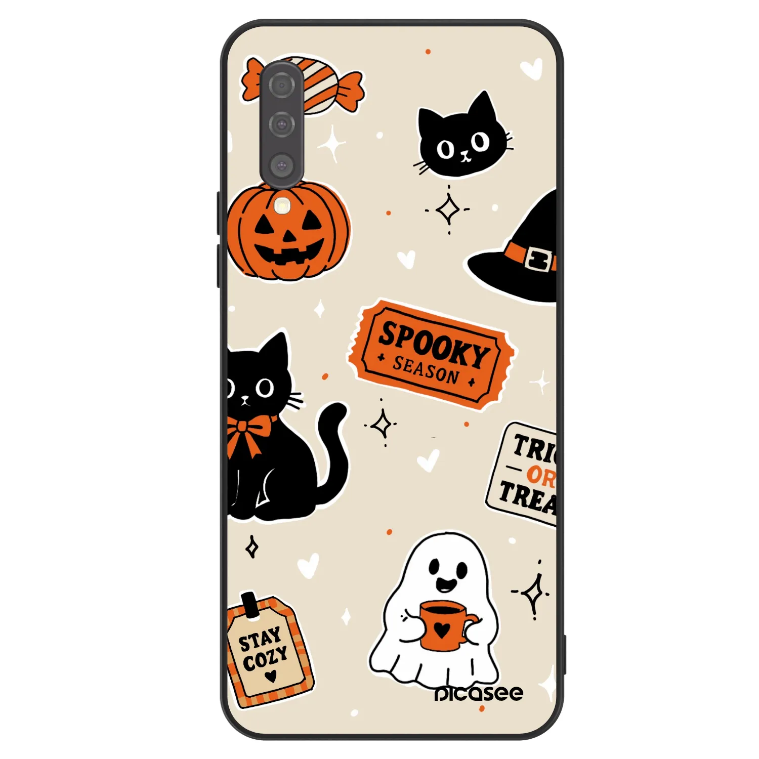 Picasee ULTIMATE CASE pro Samsung Galaxy A50 A505F - Halloween stickers