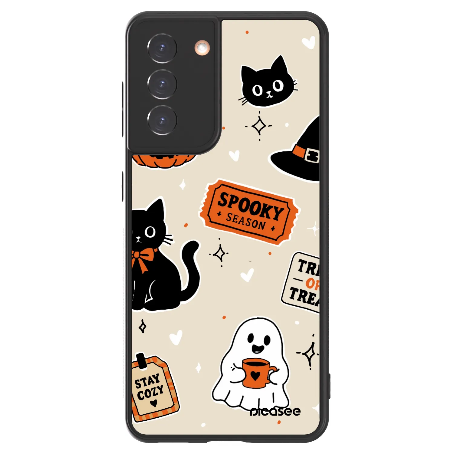 Picasee ULTIMATE CASE pro Samsung Galaxy S21 5G G991B - Halloween stickers