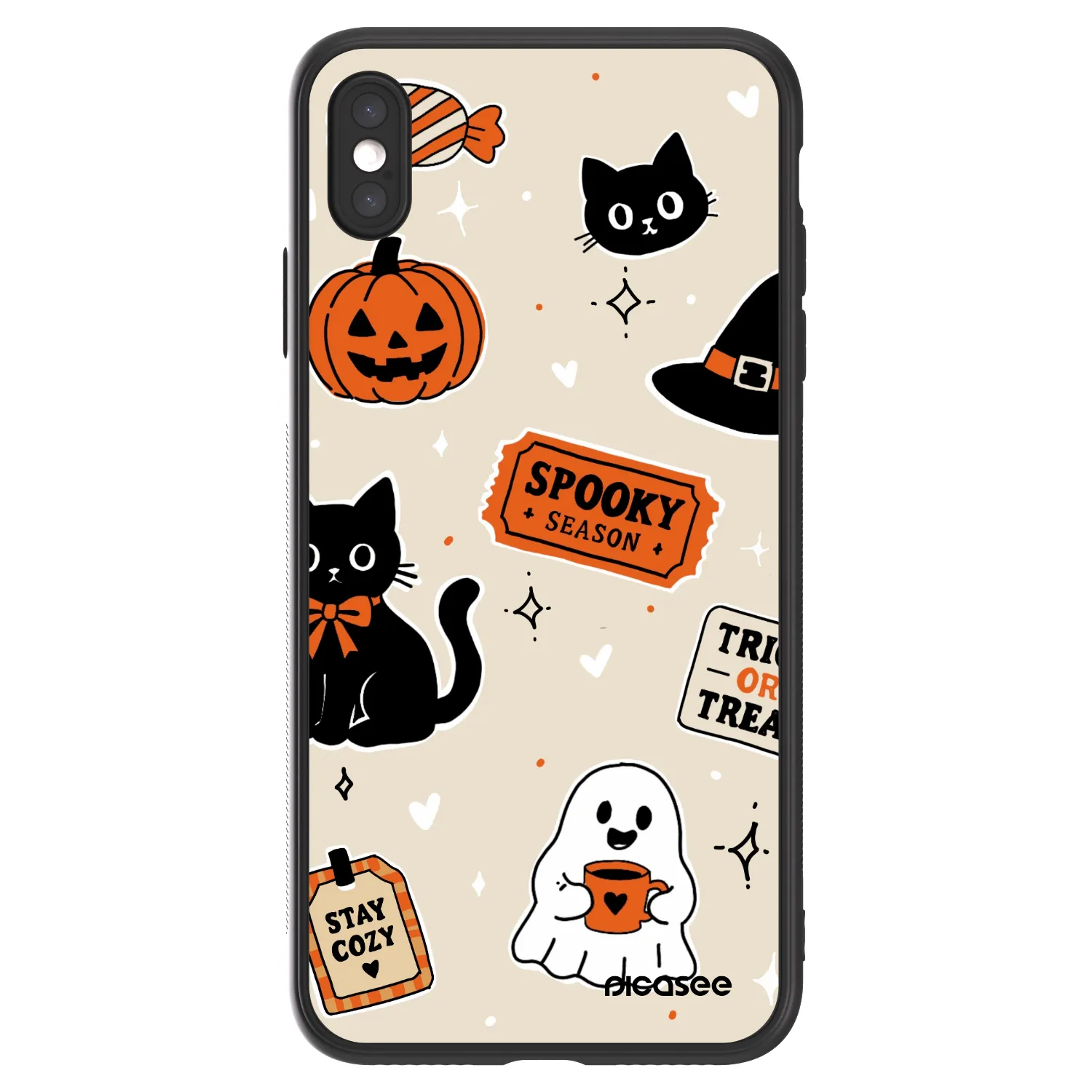 Picasee ULTIMATE CASE pro Apple iPhone XS Max - Halloween stickers