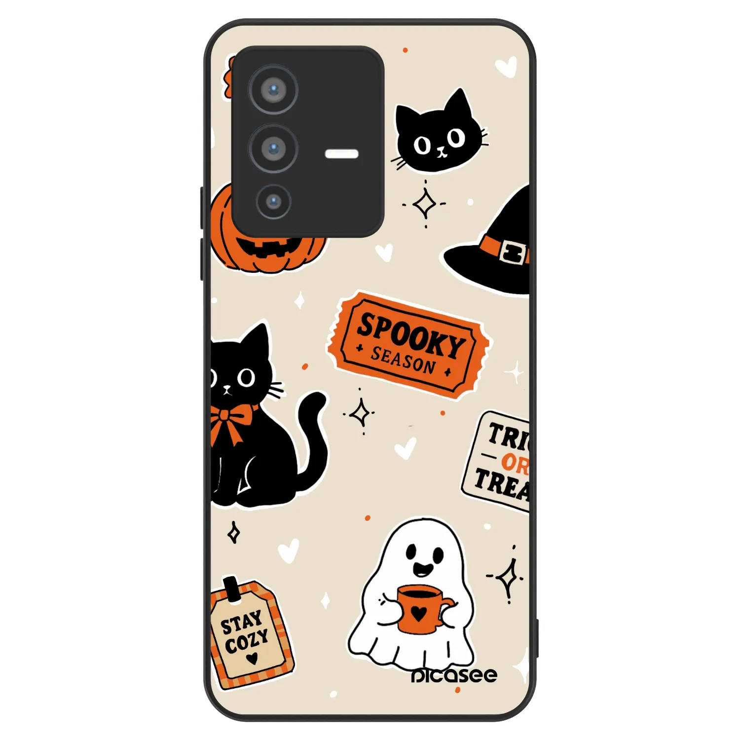 Picasee ULTIMATE CASE pro Vivo V23 5G - Halloween stickers