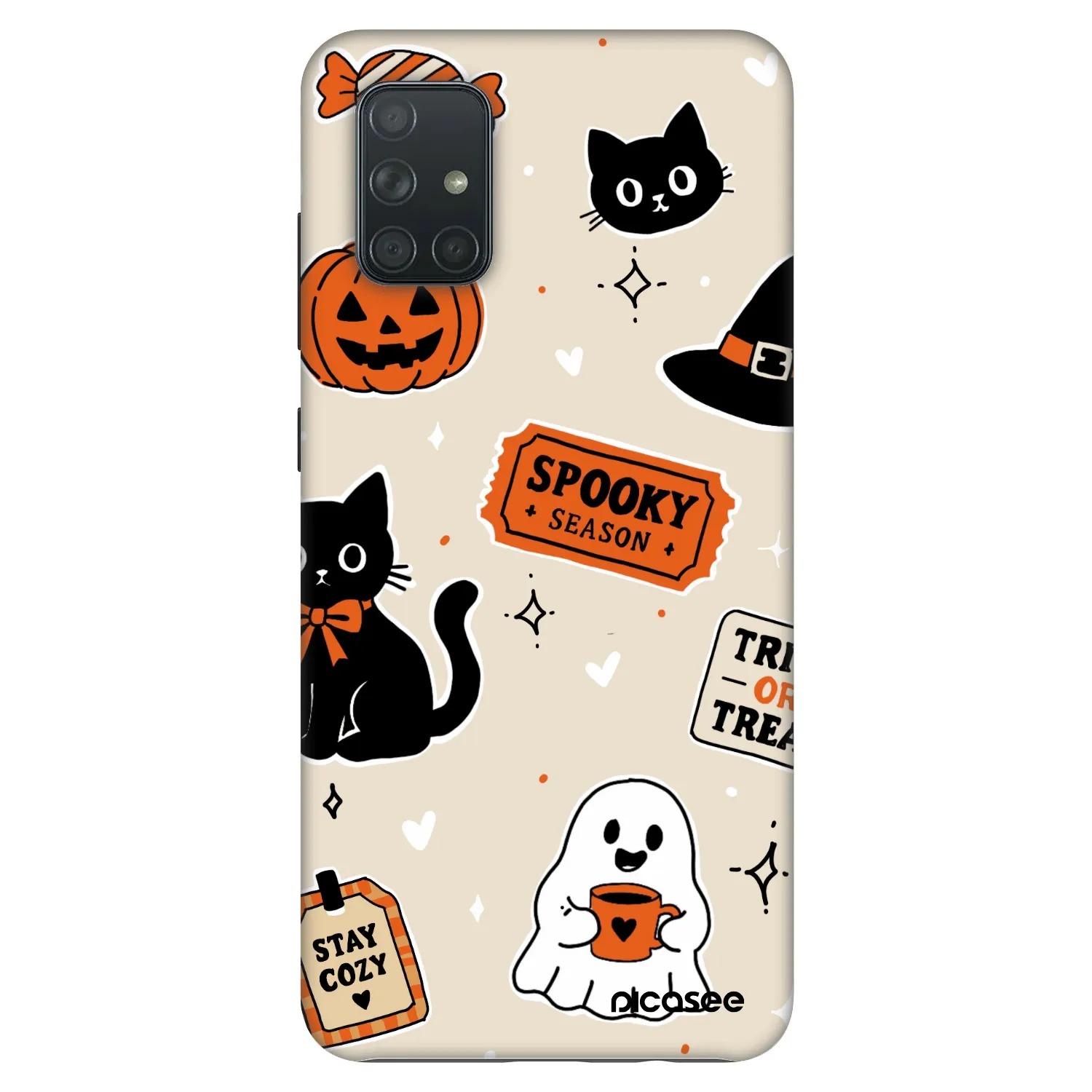 Picasee Fashion Case pro Samsung Galaxy A71 A715F - Halloween stickers
