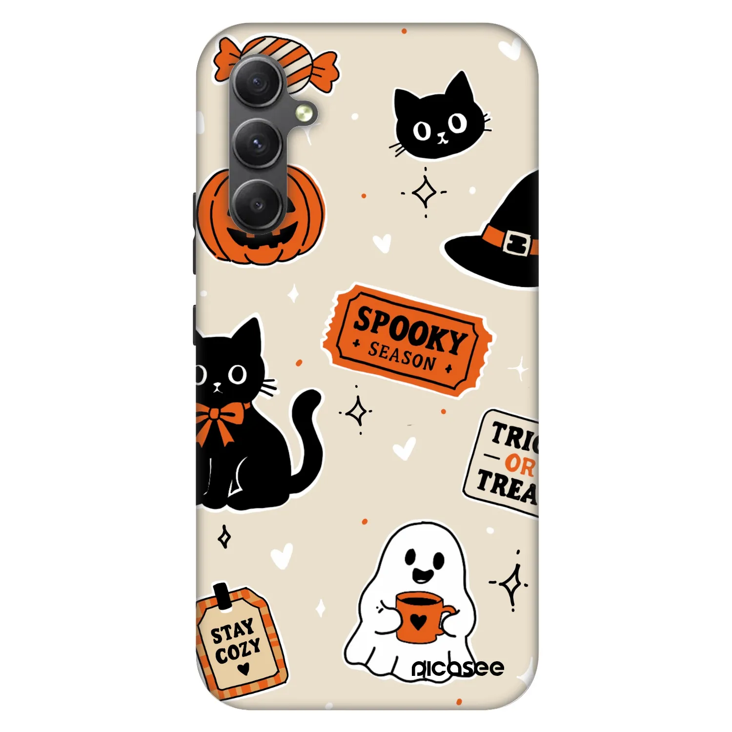 Picasee Fashion Case pro Samsung Galaxy A34 5G A346B - Halloween stickers