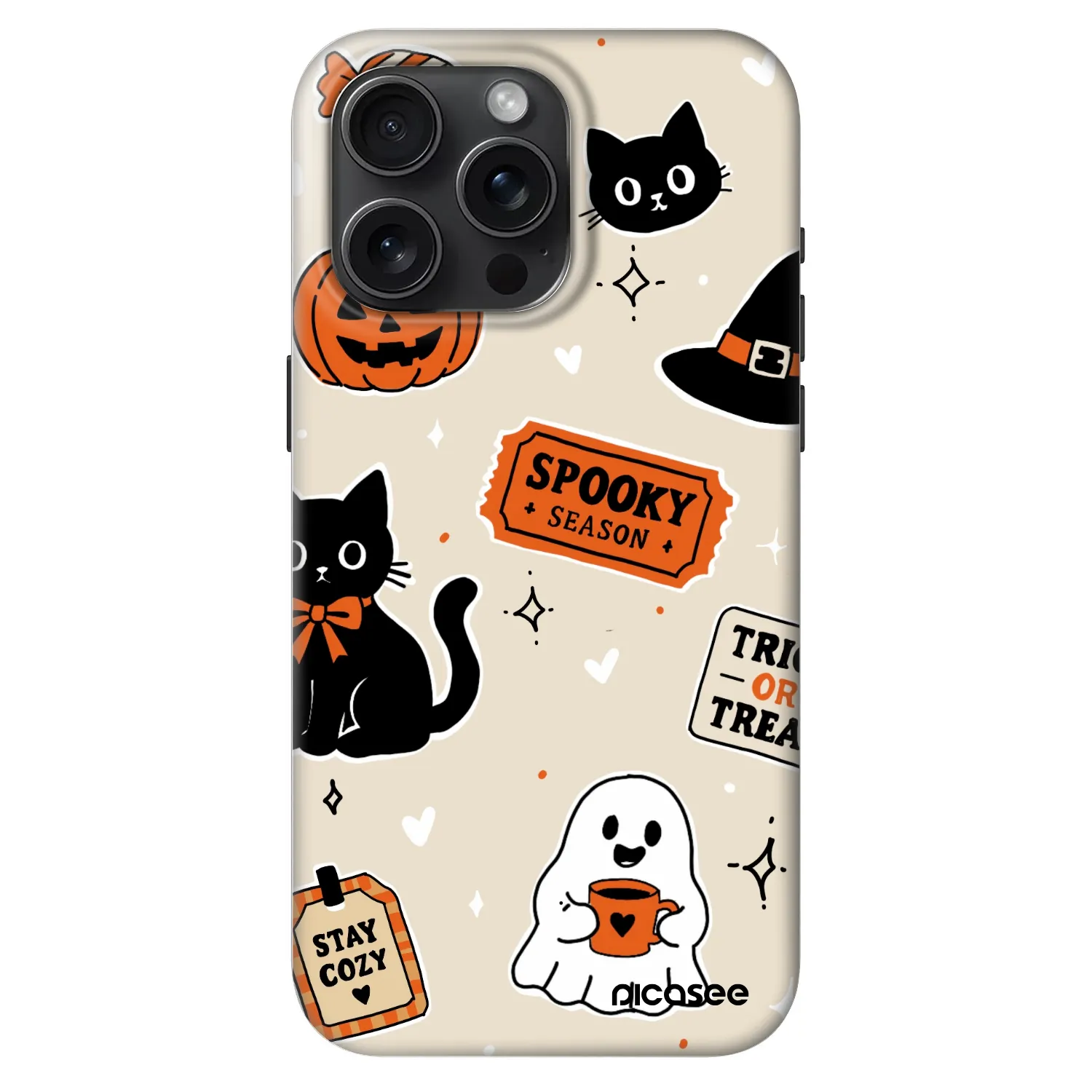 Picasee Fashion Case MagSafe Apple iPhone 15 Pro Max - Halloween stickers