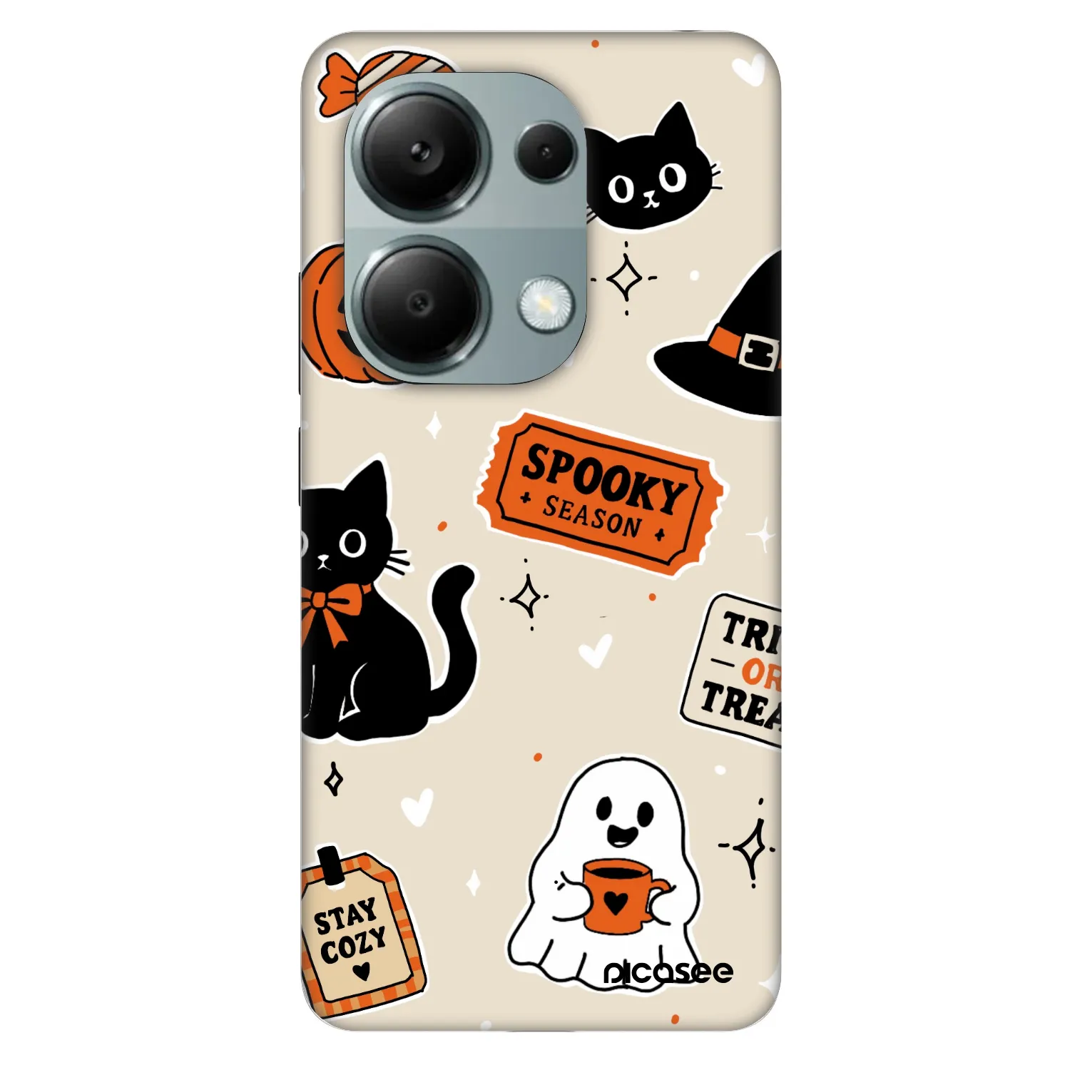 Picasee Fashion Case pro Xiaomi Redmi Note 13 Pro 4G - Halloween stickers