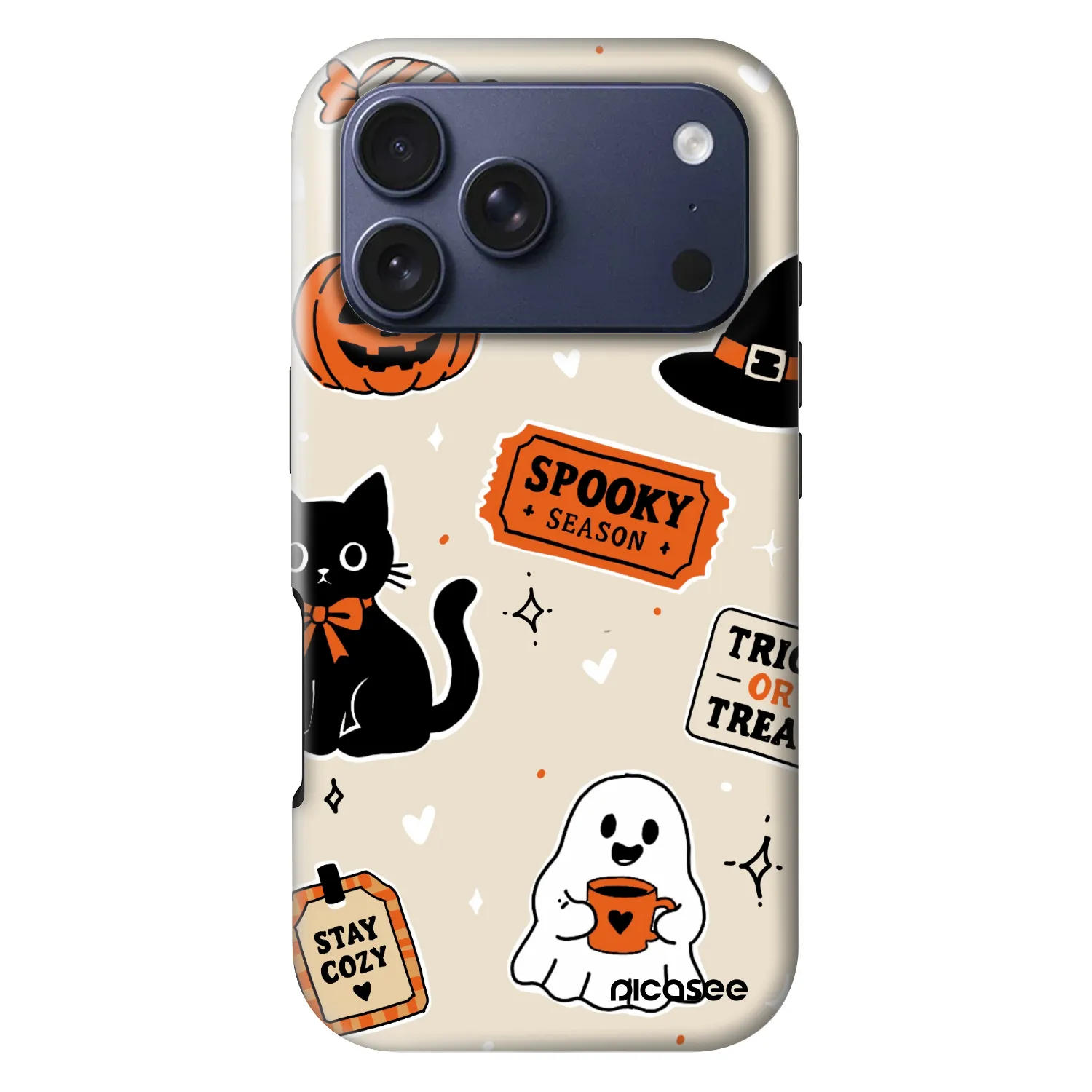 Picasee Fashion Case MagSafe Apple iPhone 18 Pro - Halloween stickers