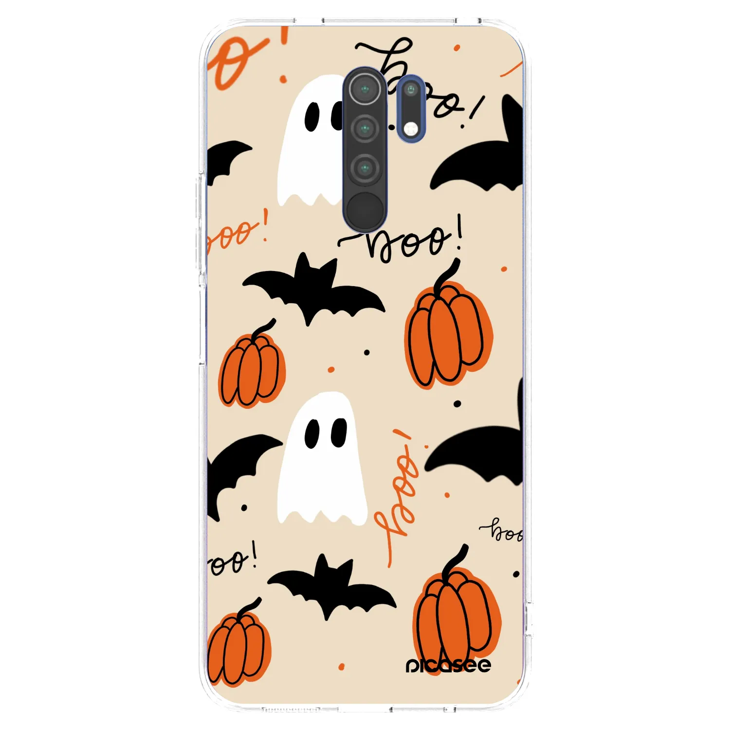 Picasee silikonový průhledný obal pro Xiaomi Redmi 9 - Halloween 26
