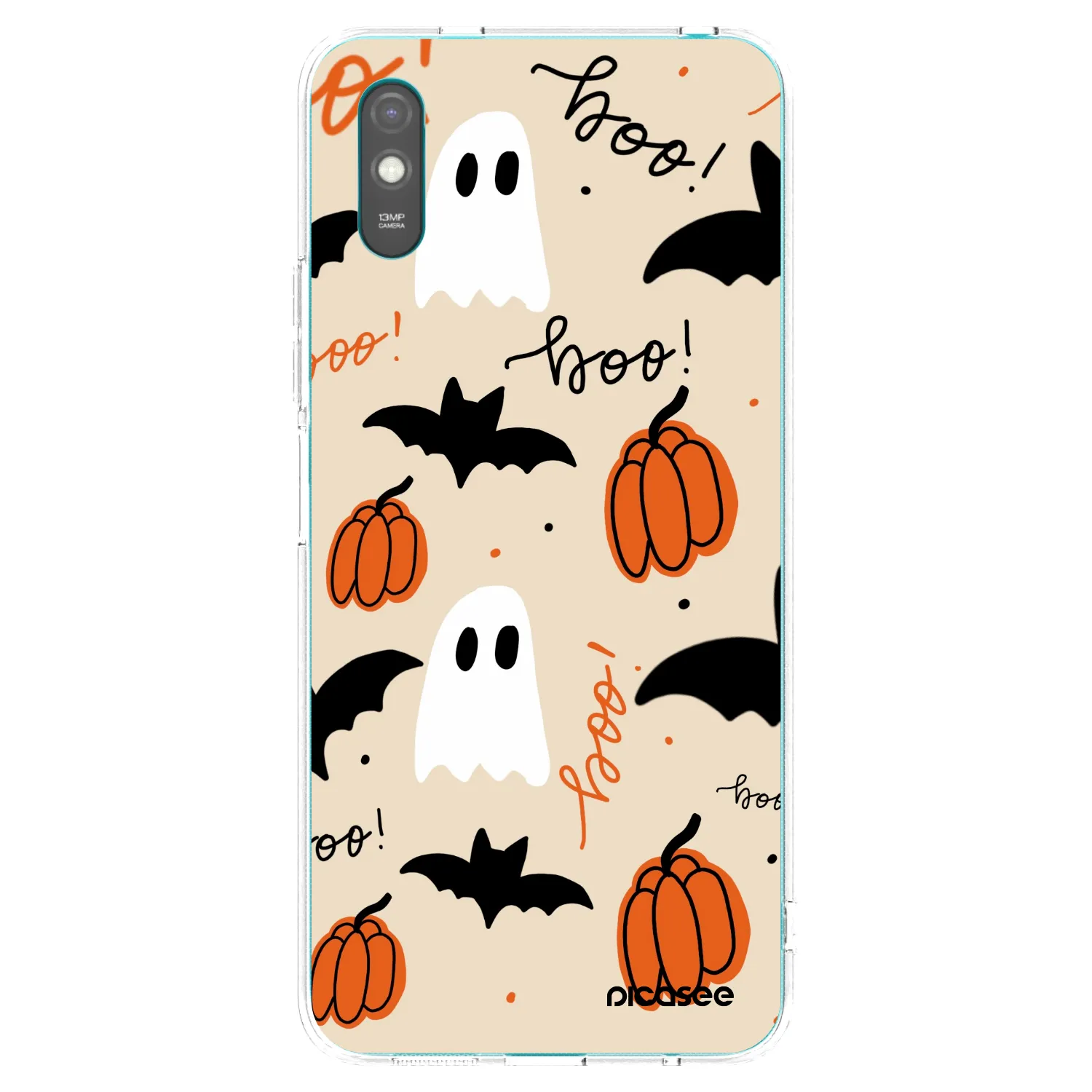 Picasee silikonový průhledný obal pro Xiaomi Redmi 9A - Halloween 26