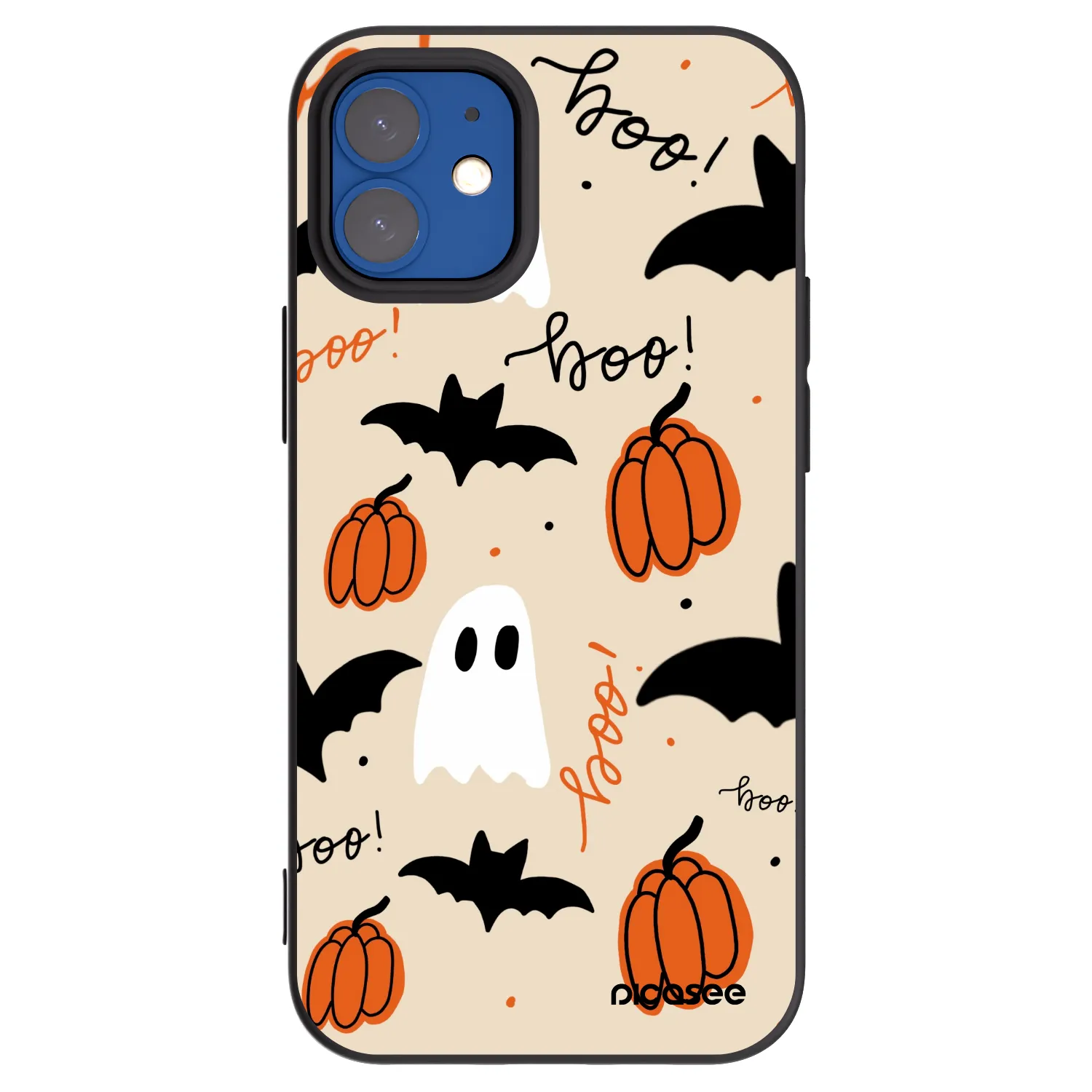 Picasee silikonový černý obal pro Apple iPhone 12 mini - Halloween 26