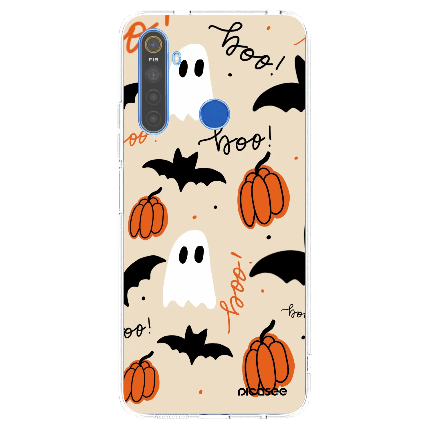 Picasee silikonový průhledný obal pro Realme 5 - Halloween 26
