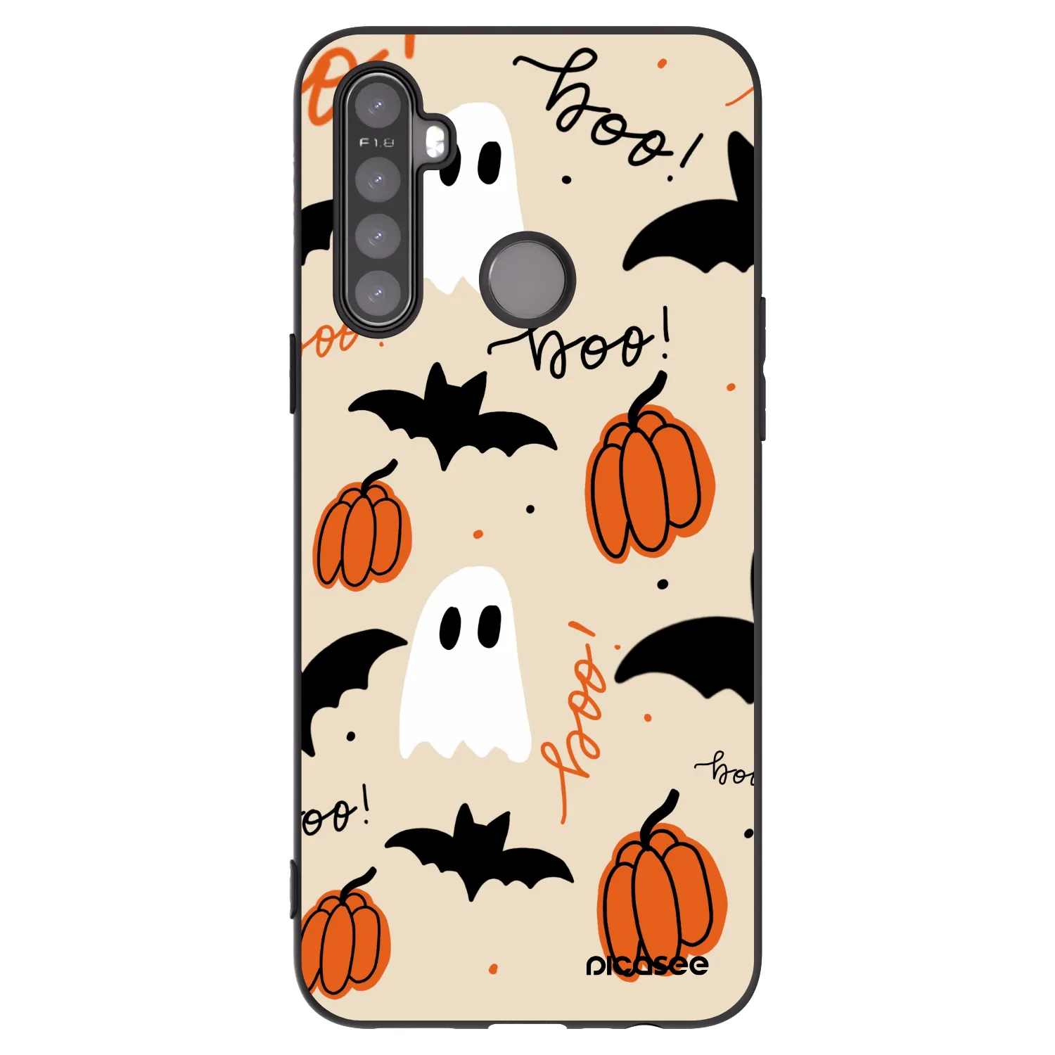Picasee silikonový černý obal pro Realme 5 - Halloween 26