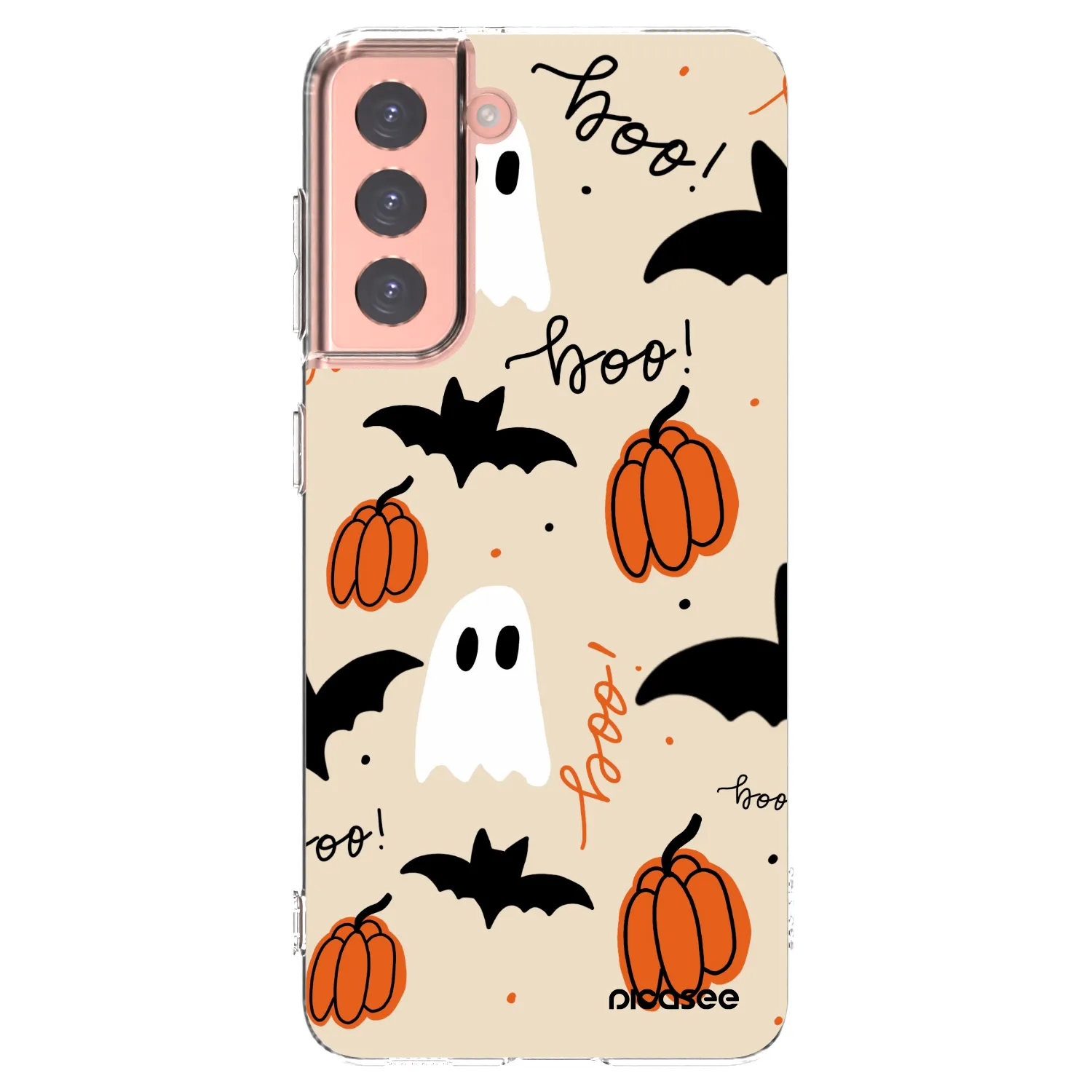 Picasee silikonový průhledný obal pro Samsung Galaxy S21 5G G991B - Halloween 26