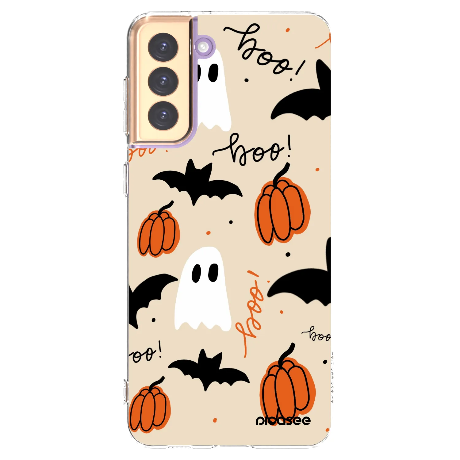 Picasee silikonový průhledný obal pro Samsung Galaxy S21+ 5G G996F - Halloween 26