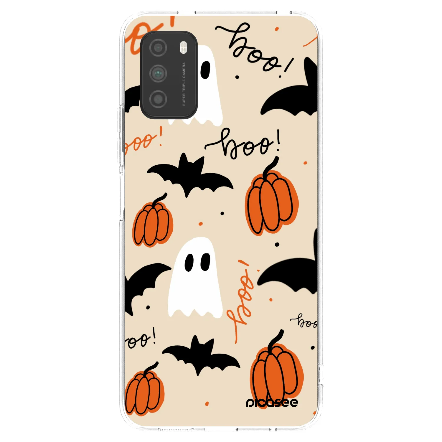 Picasee silikonový průhledný obal pro Xiaomi Poco M3 - Halloween 26