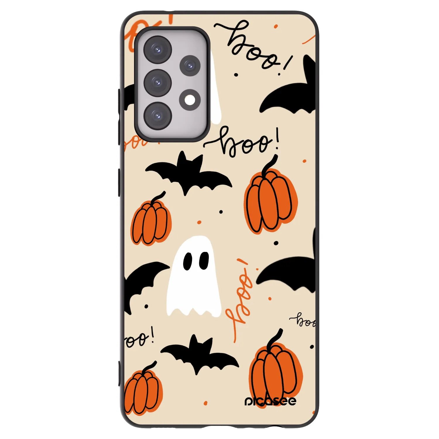 Picasee silikonový černý obal pro Samsung Galaxy A52 5G A525F - Halloween 26