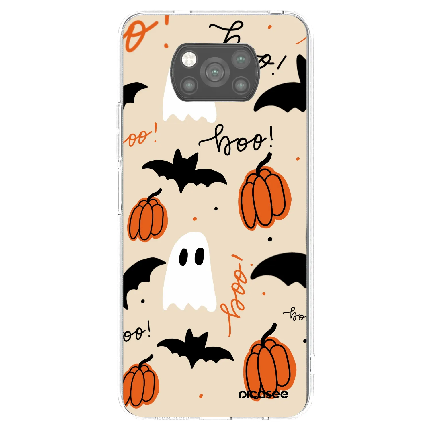 Picasee silikonový černý obal pro Xiaomi Poco X3 Pro - Halloween 26