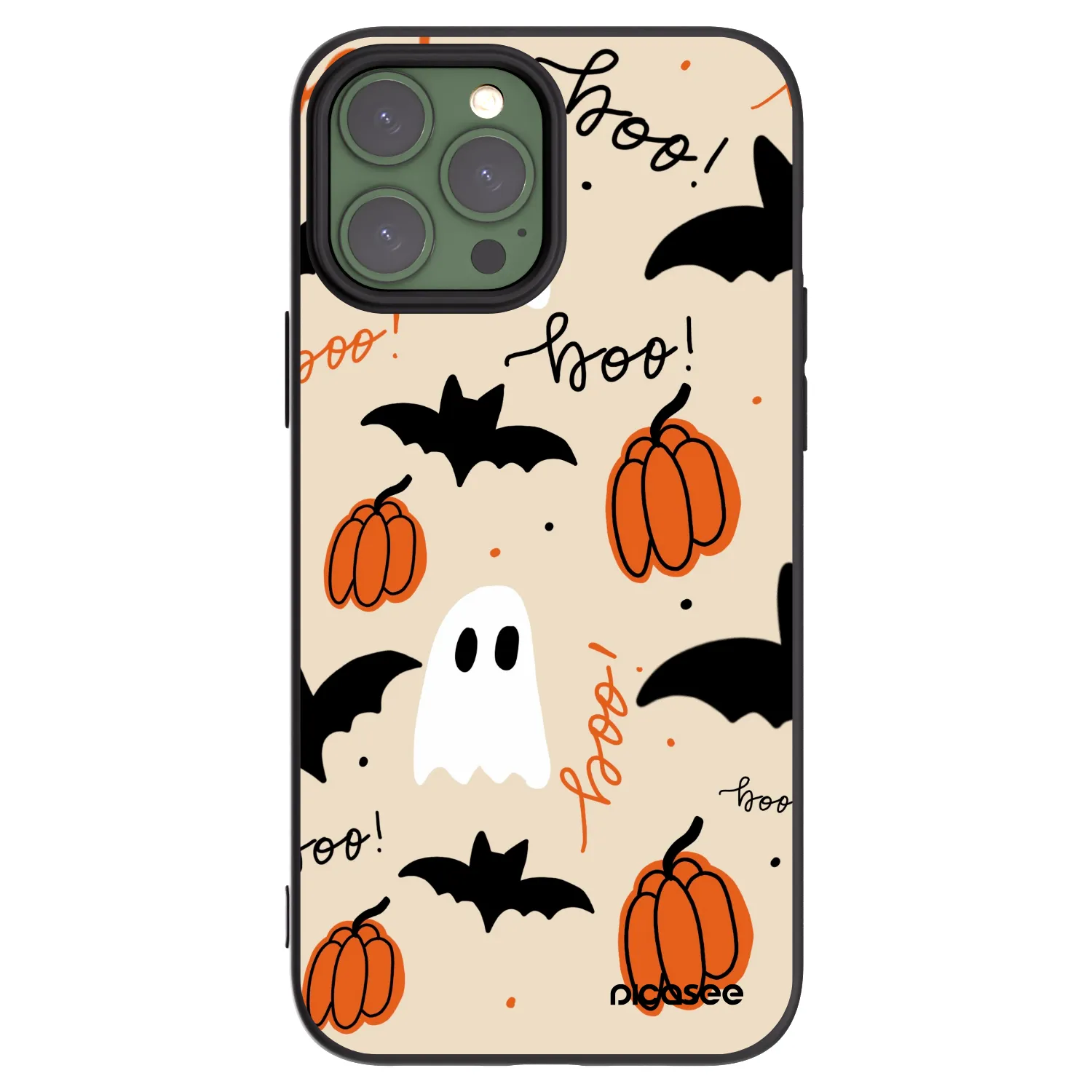 Picasee silikonový černý obal pro Apple iPhone 13 Pro Max - Halloween 26