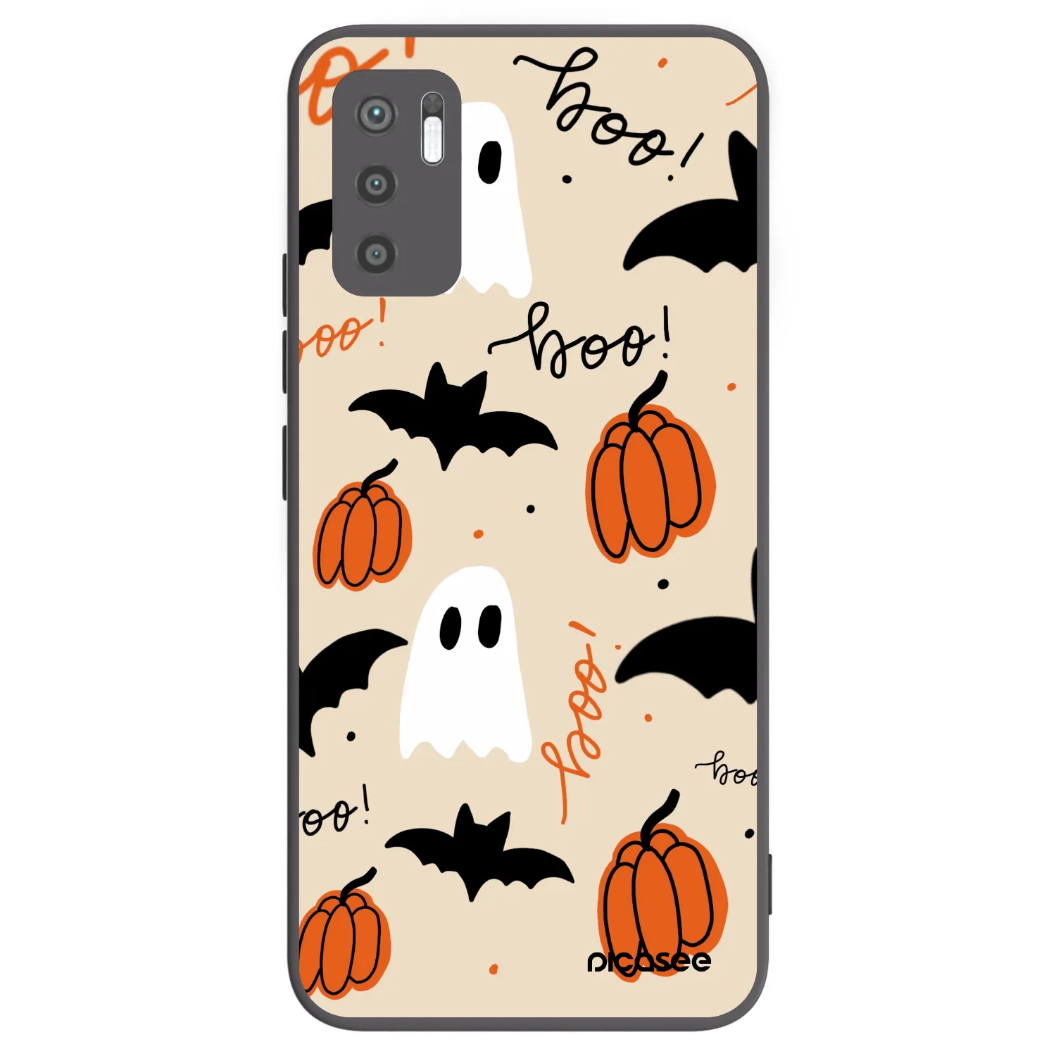 Picasee silikonový černý obal pro Xiaomi Redmi Note 10 5G - Halloween 26