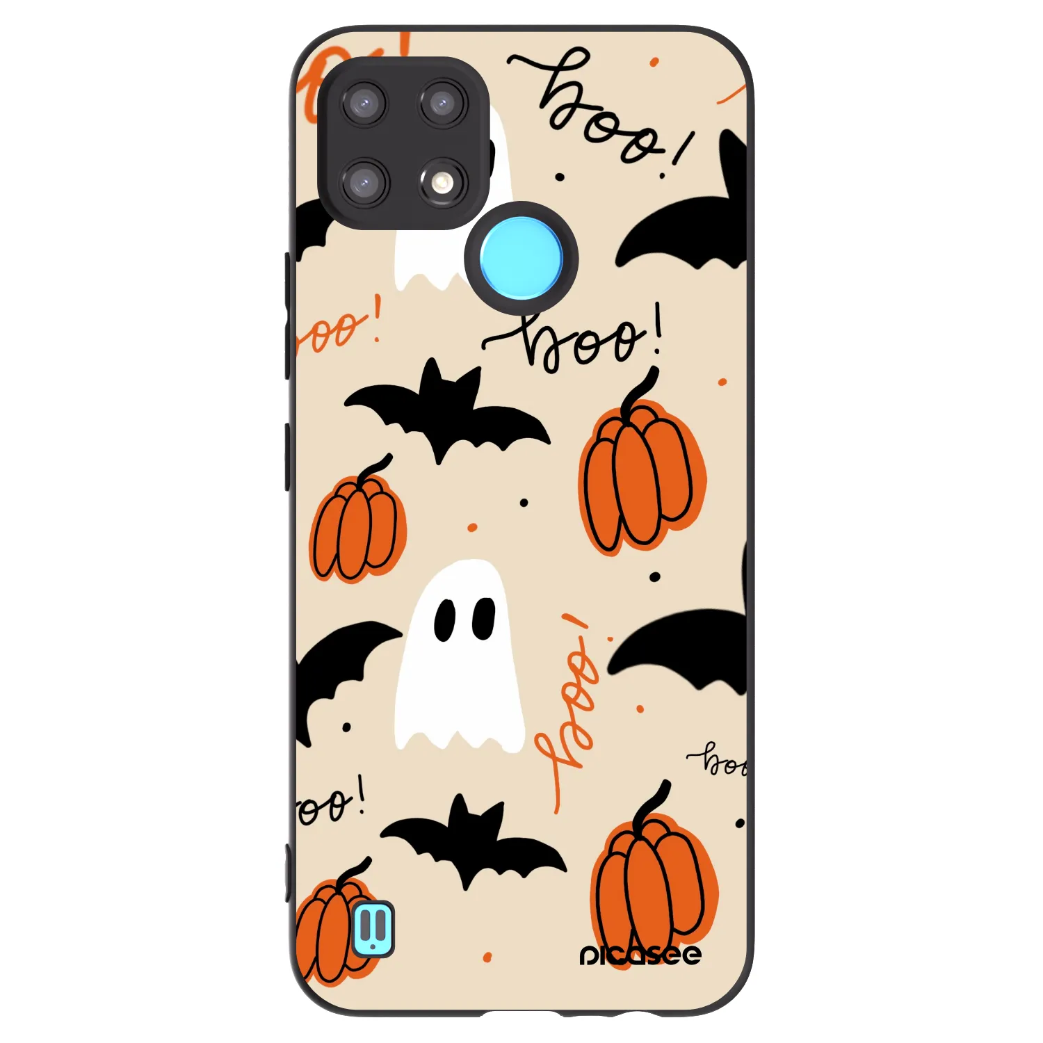 Picasee silikonový černý obal pro Realme C21 - Halloween 26