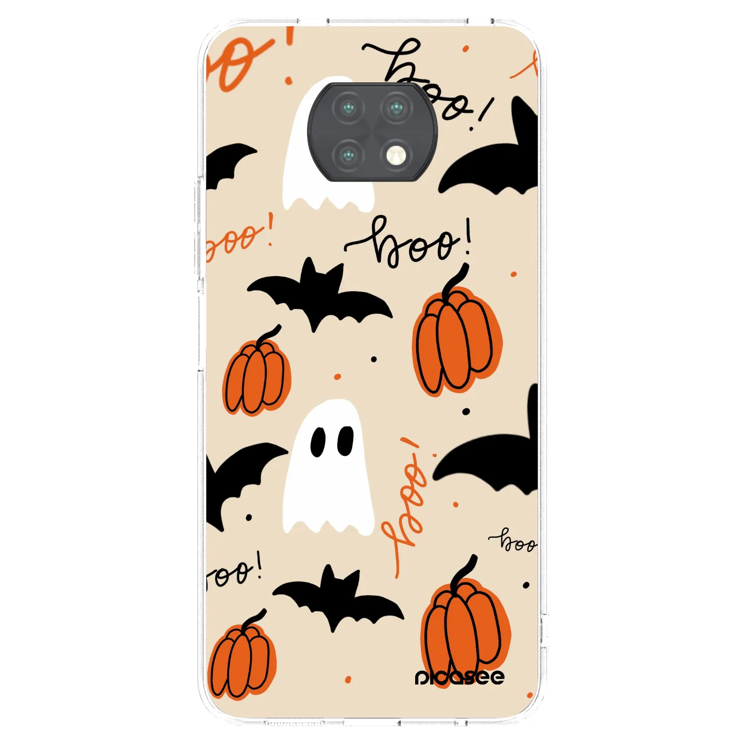 Picasee silikonový průhledný obal pro Xiaomi Redmi Note 9T - Halloween 26