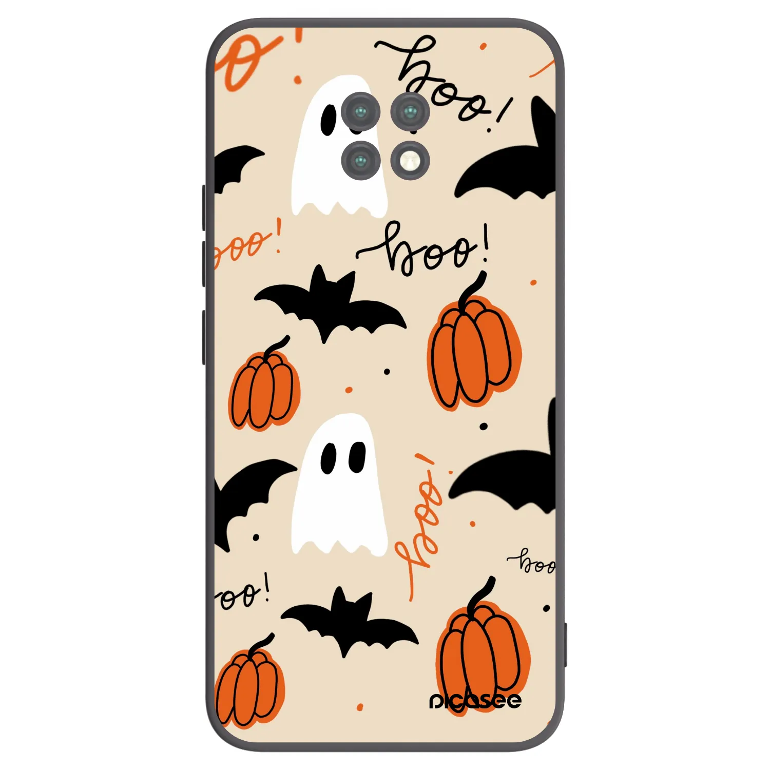 Picasee silikonový černý obal pro Xiaomi Redmi Note 9T - Halloween 26