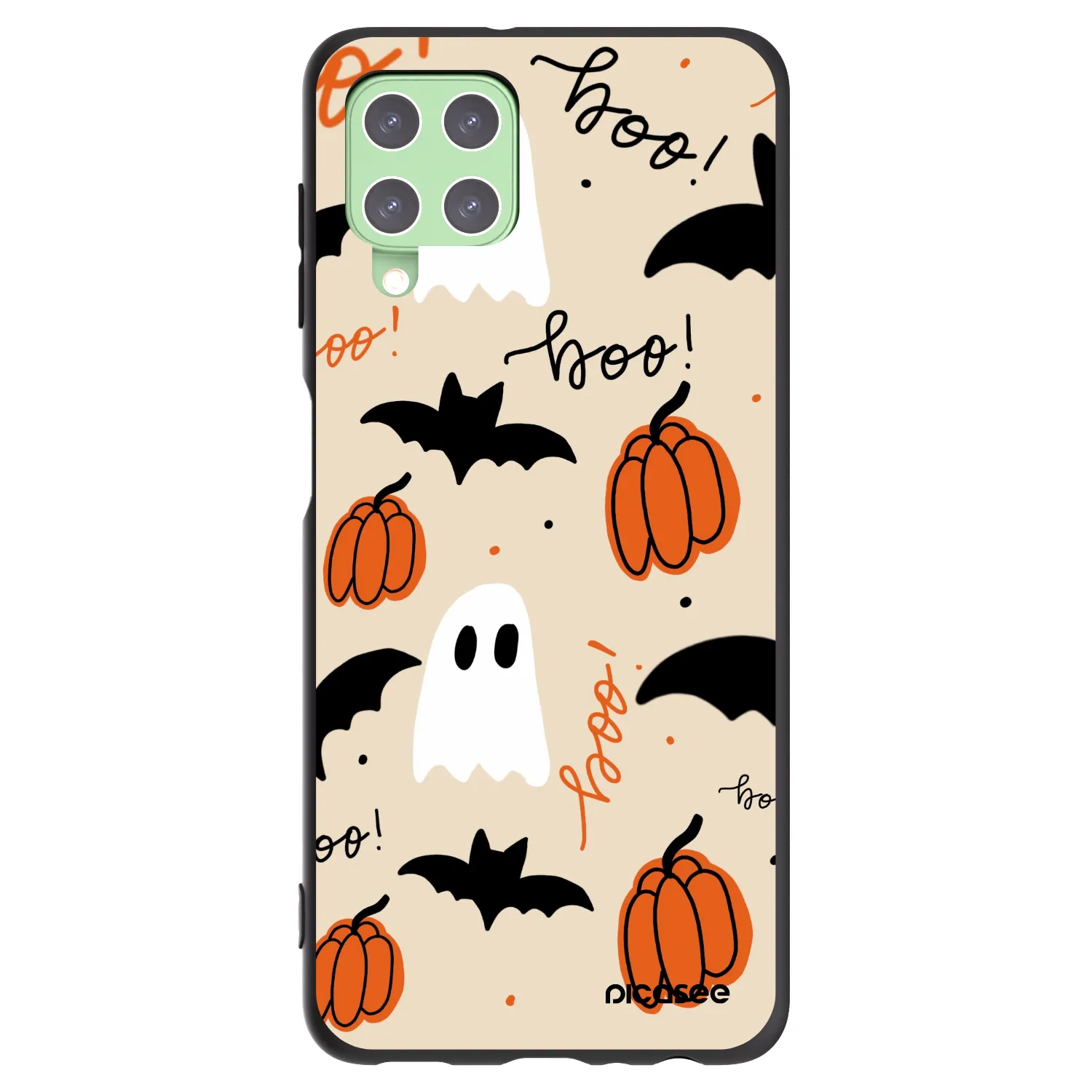 Picasee silikonový černý obal pro Samsung Galaxy A22 A225F 4G - Halloween 26