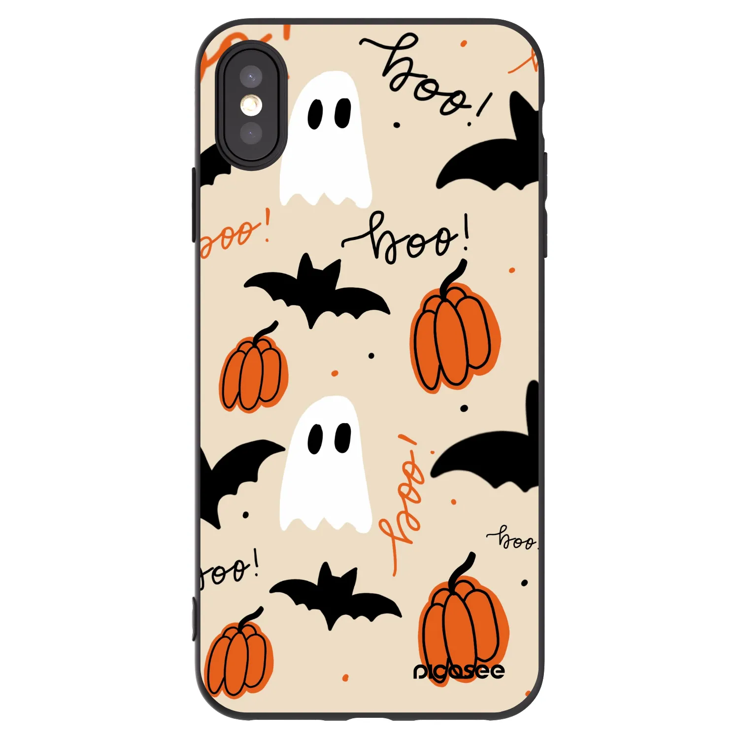 Picasee silikonový černý obal pro Apple iPhone XS Max - Halloween 26