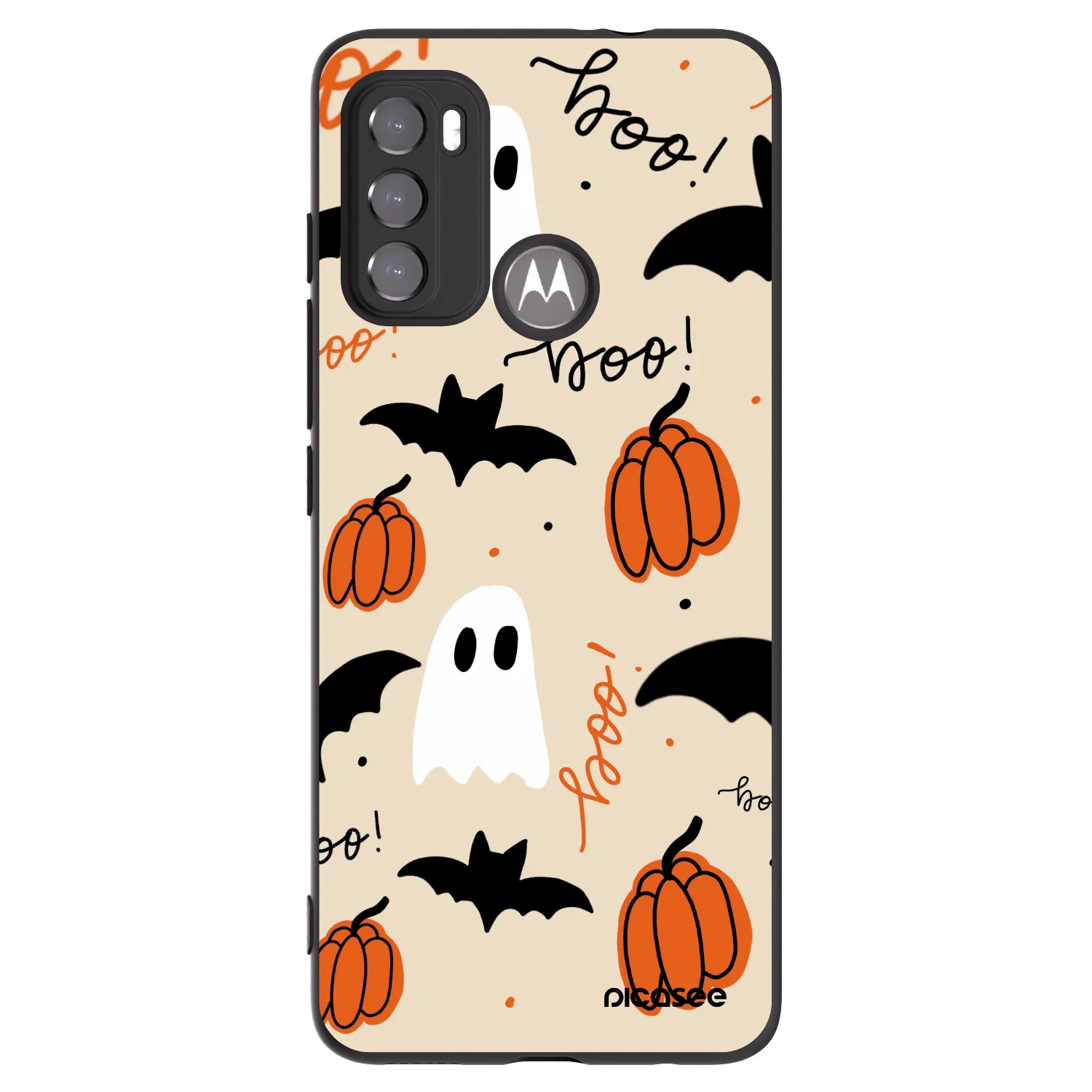 Picasee silikonový černý obal pro Motorola Moto G60 - Halloween 26