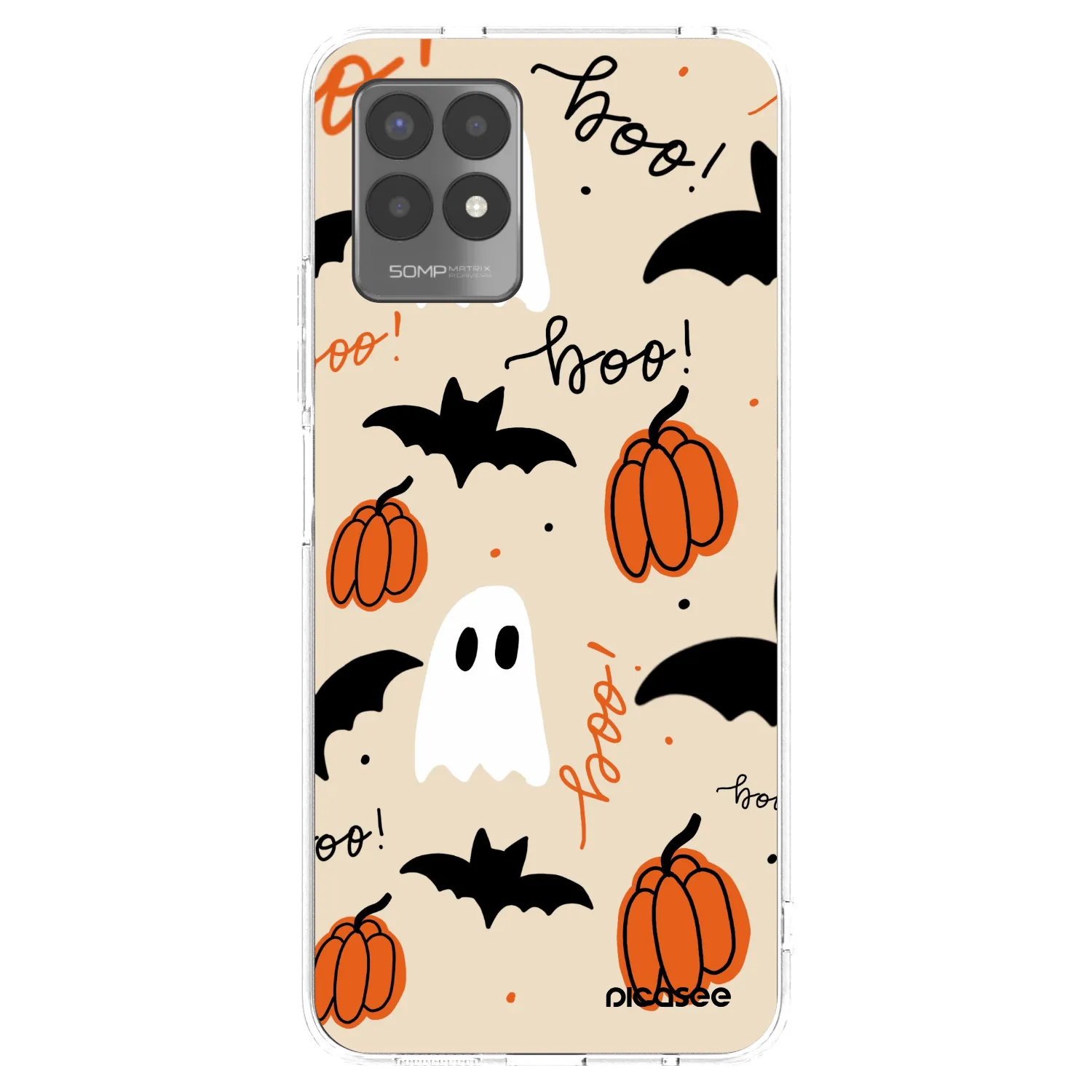 Picasee silikonový průhledný obal pro Realme 8i - Halloween 26