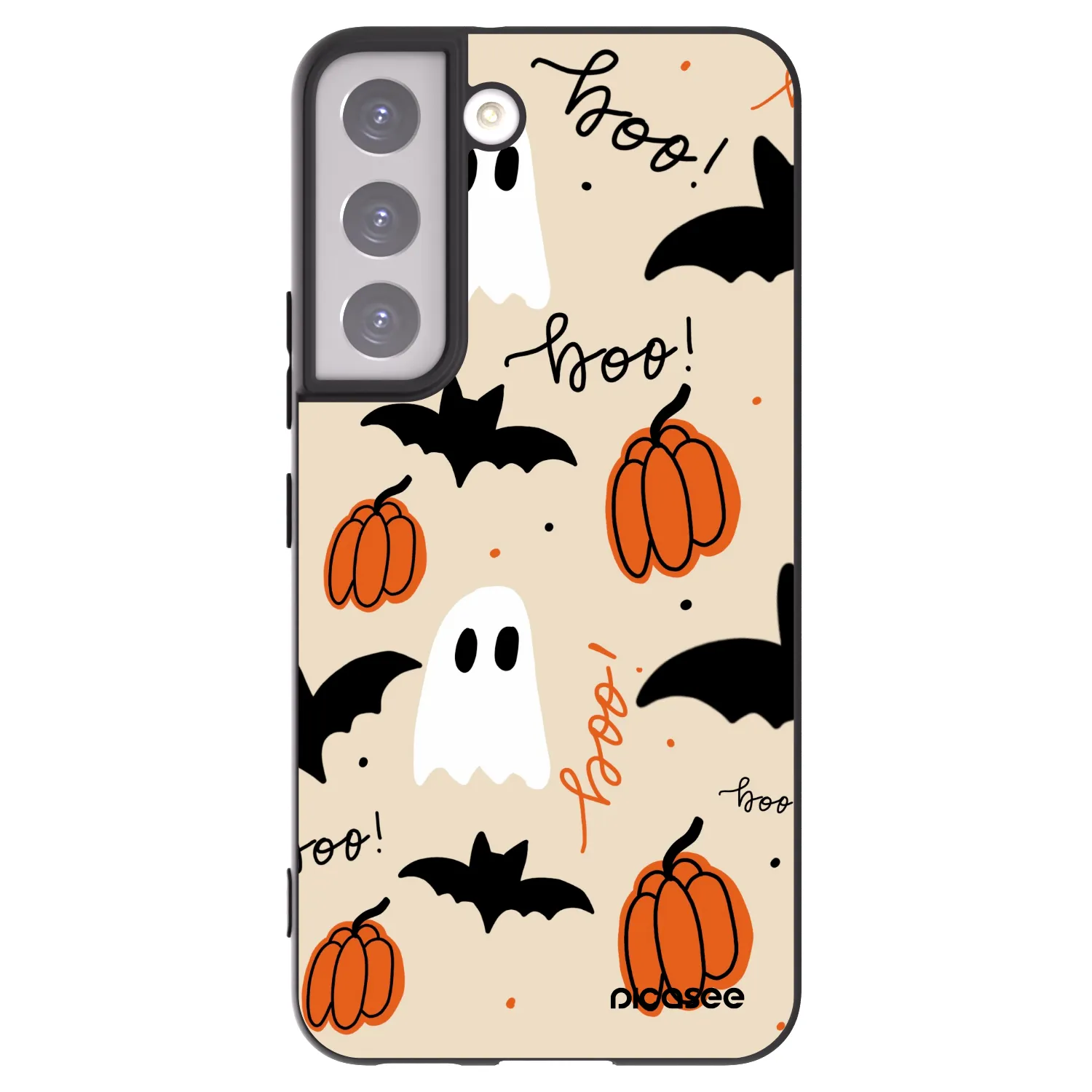 Picasee silikonový černý obal pro Samsung Galaxy S22 5G - Halloween 26