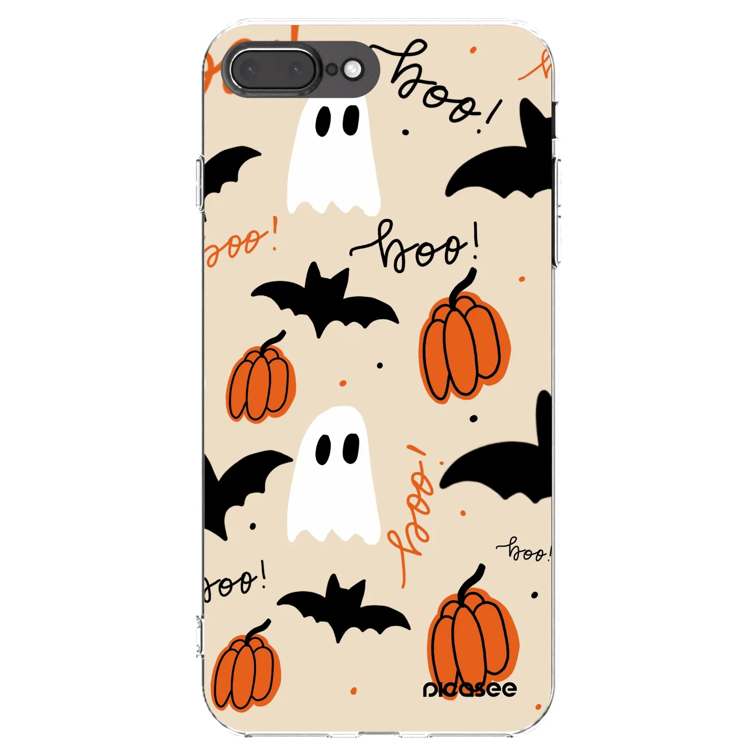 Picasee silikonový průhledný obal pro Apple iPhone 7 Plus - Halloween 26