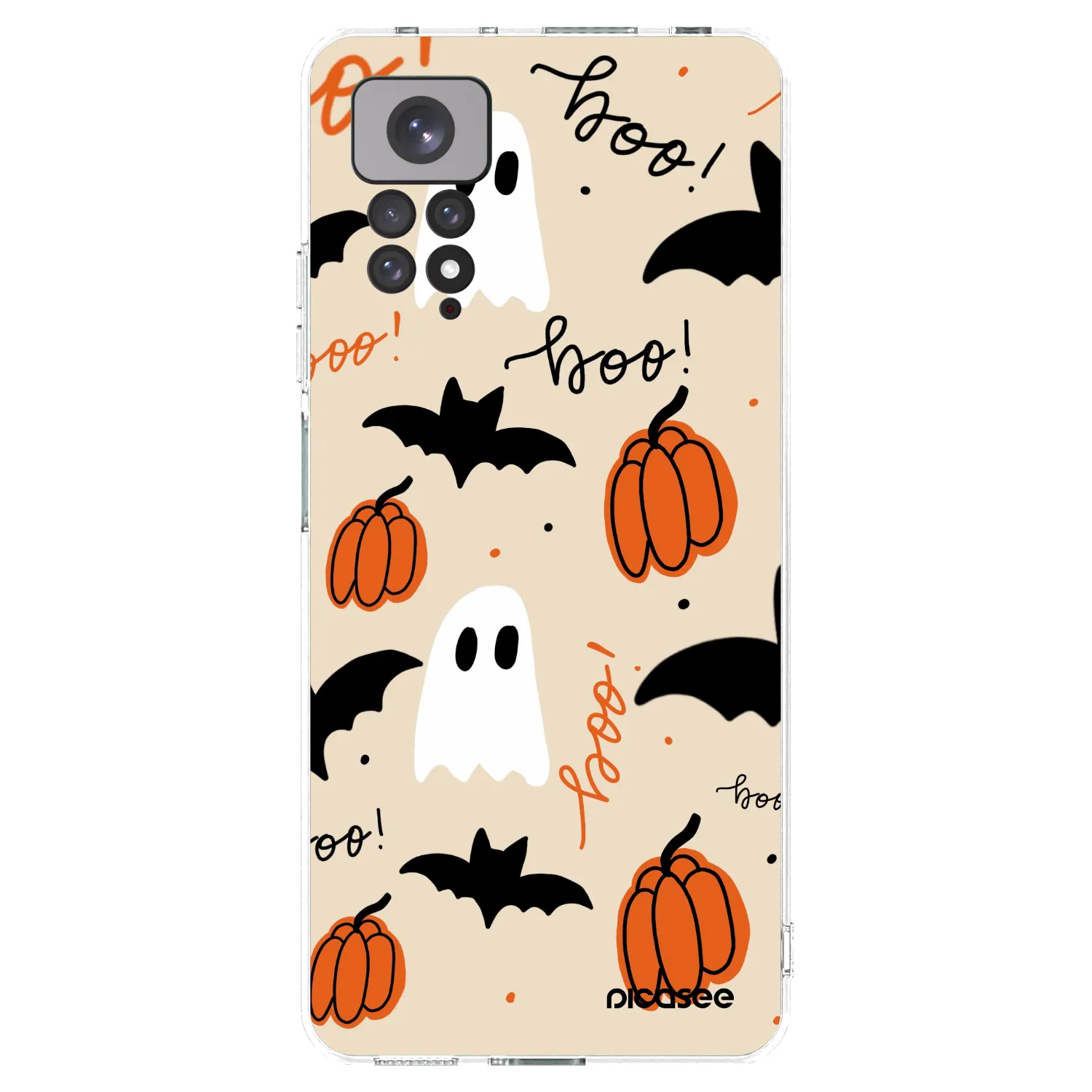 Picasee silikonový průhledný obal pro Xiaomi Redmi Note 11 - Halloween 26