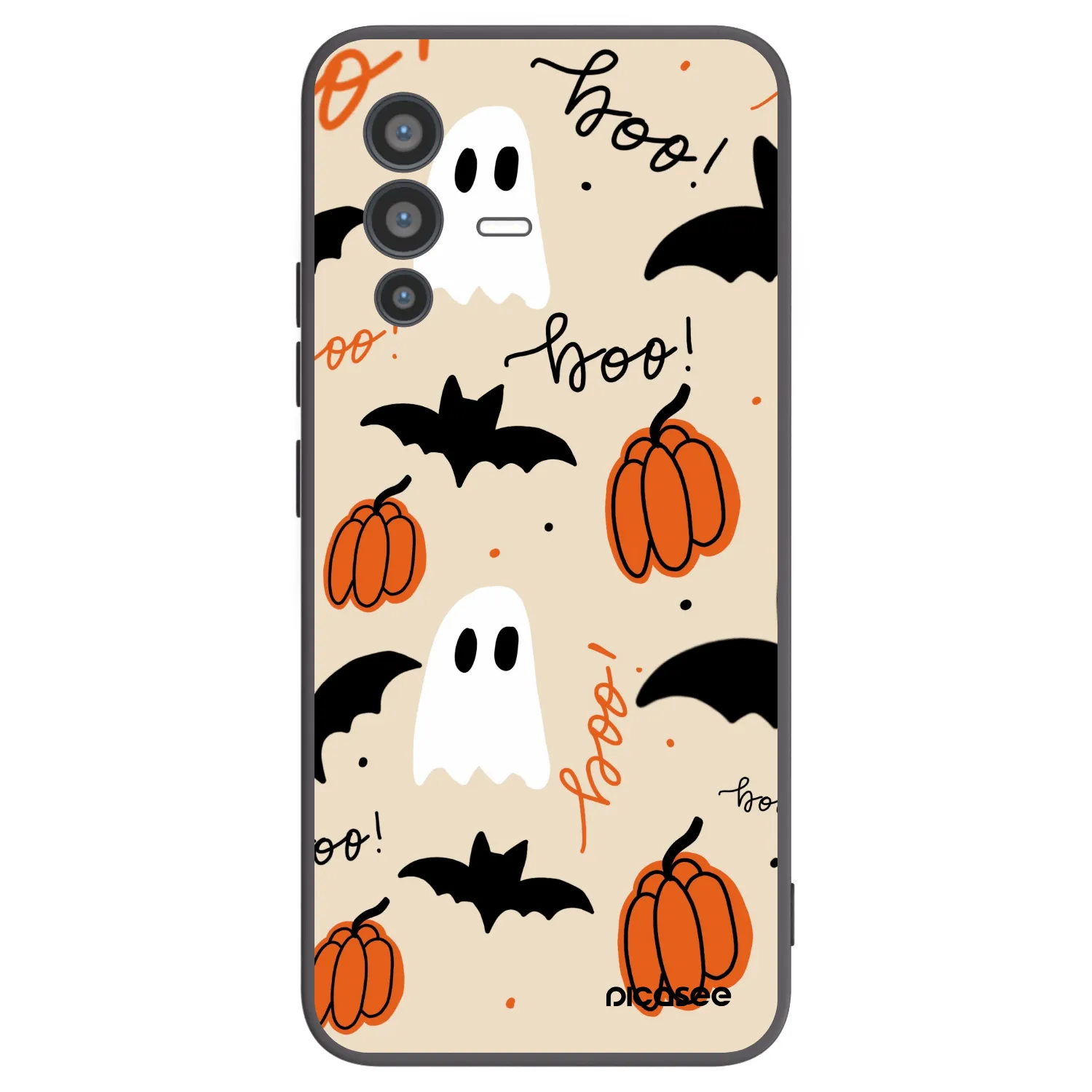 Picasee silikonový černý obal pro Vivo V23 5G - Halloween 26