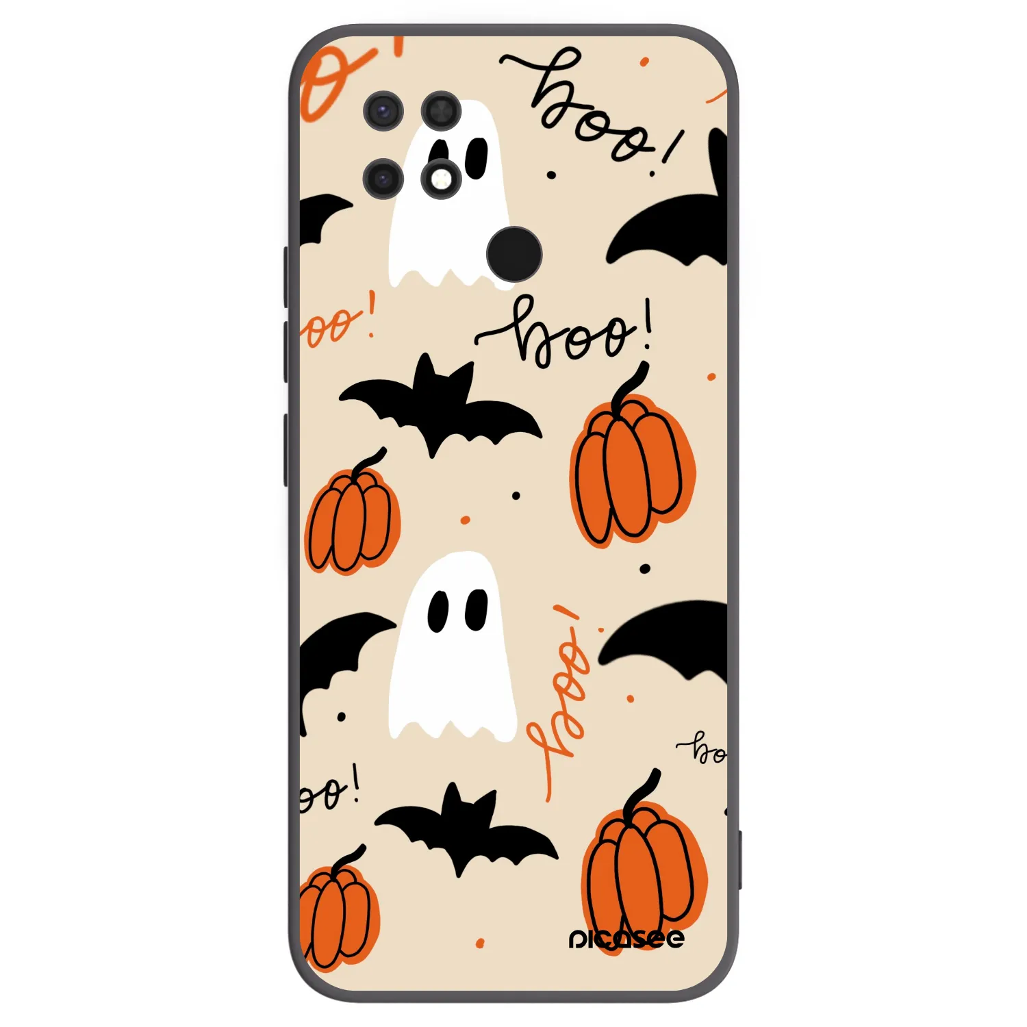 Picasee silikonový černý obal pro Xiaomi Redmi 10C - Halloween 26